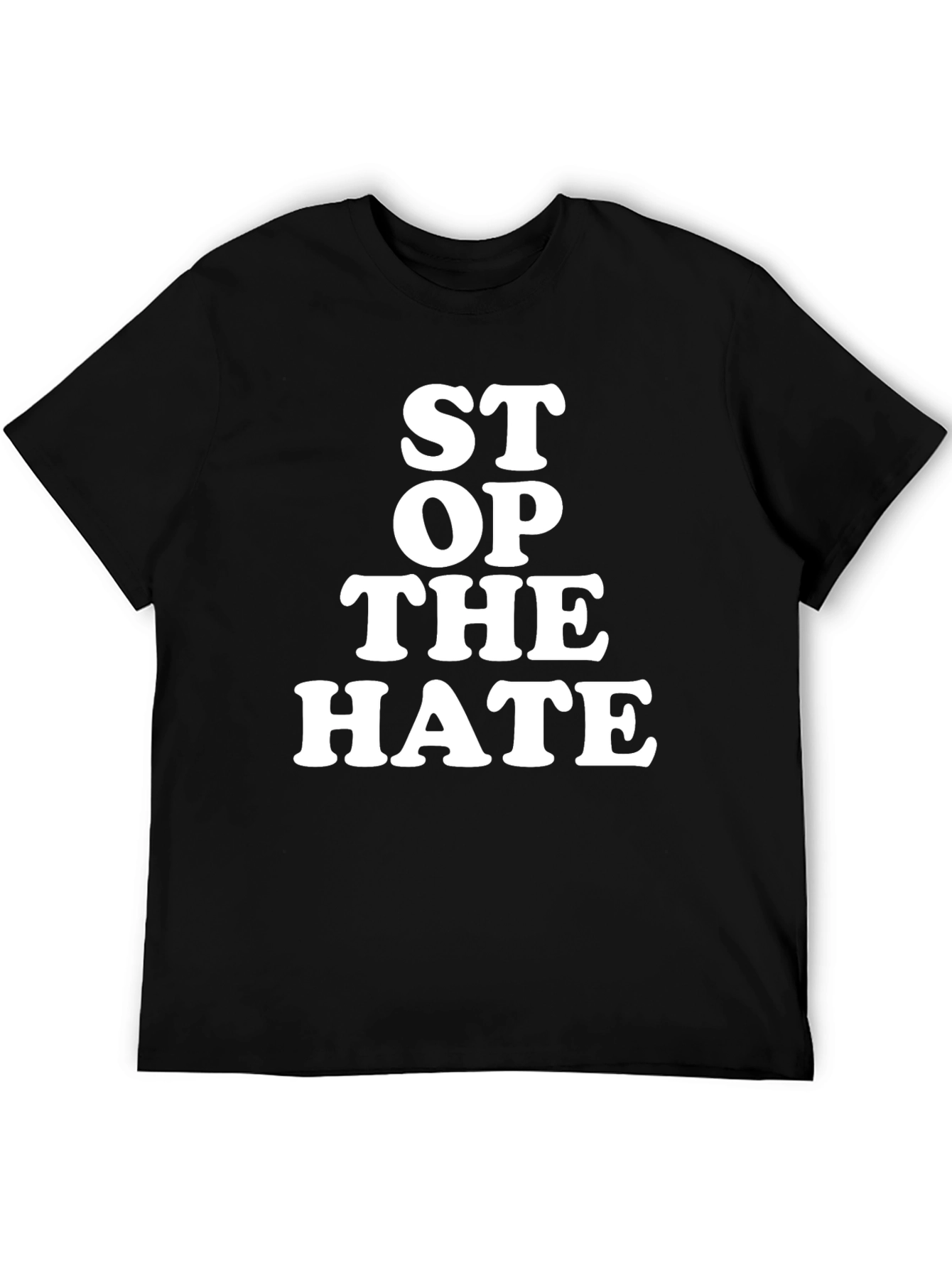 Stop the Hate Graphic Tee - Anti-Hate Statement Shirt