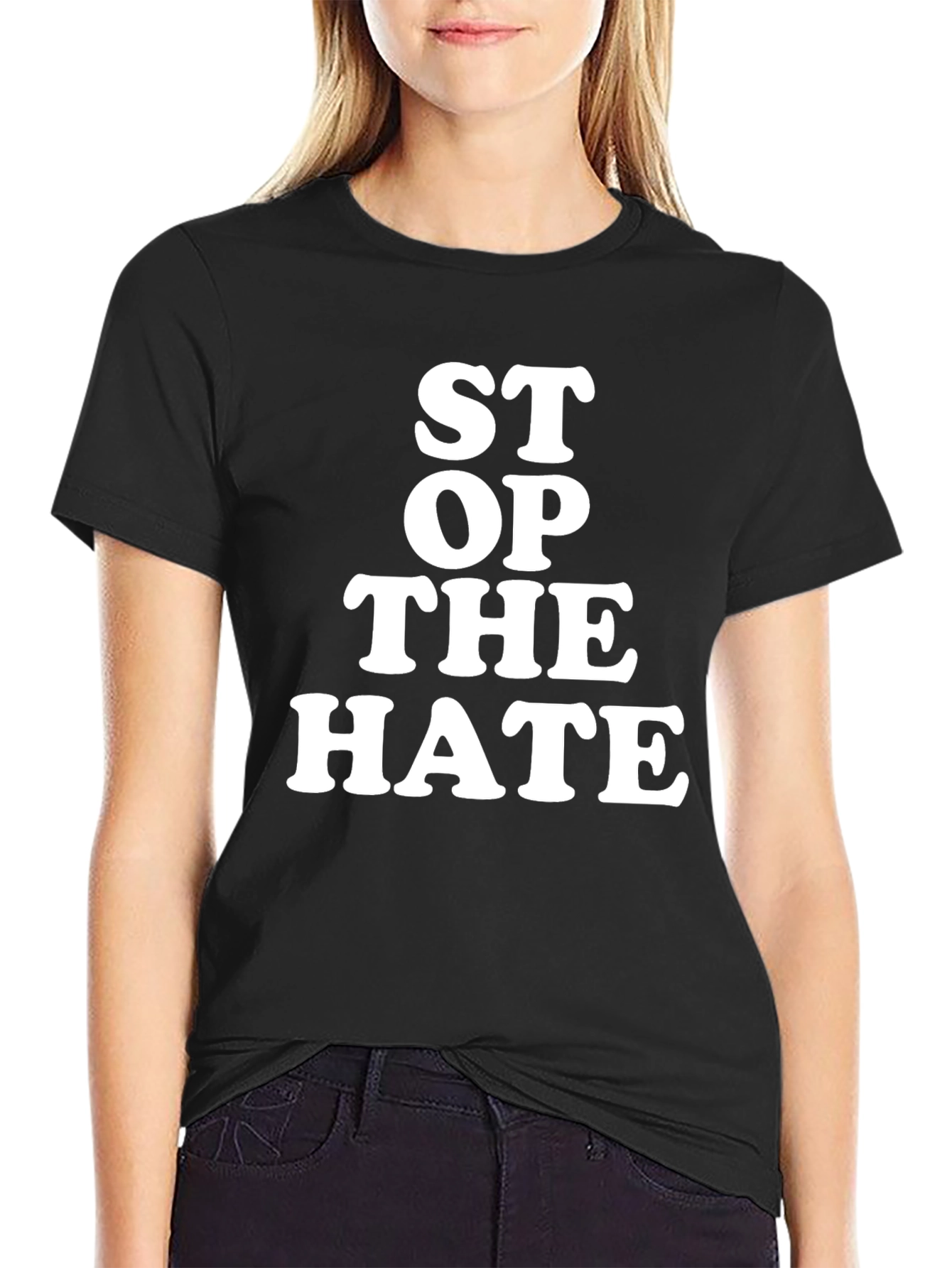 Stop the Hate Graphic Tee - Anti-Hate Statement Shirt