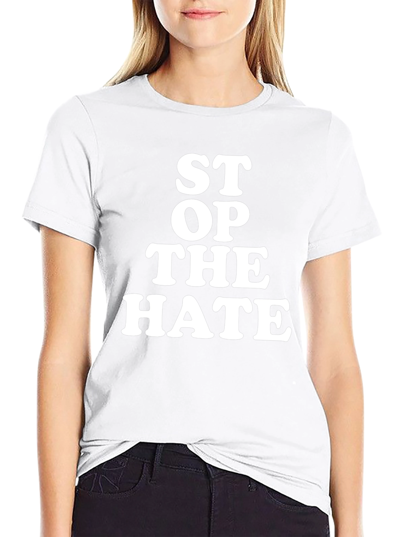 Stop the Hate Graphic Tee - Anti-Hate Statement Shirt