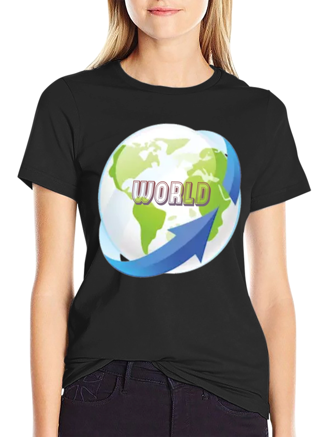 World Graphic Tee - Earth Globe T-Shirt