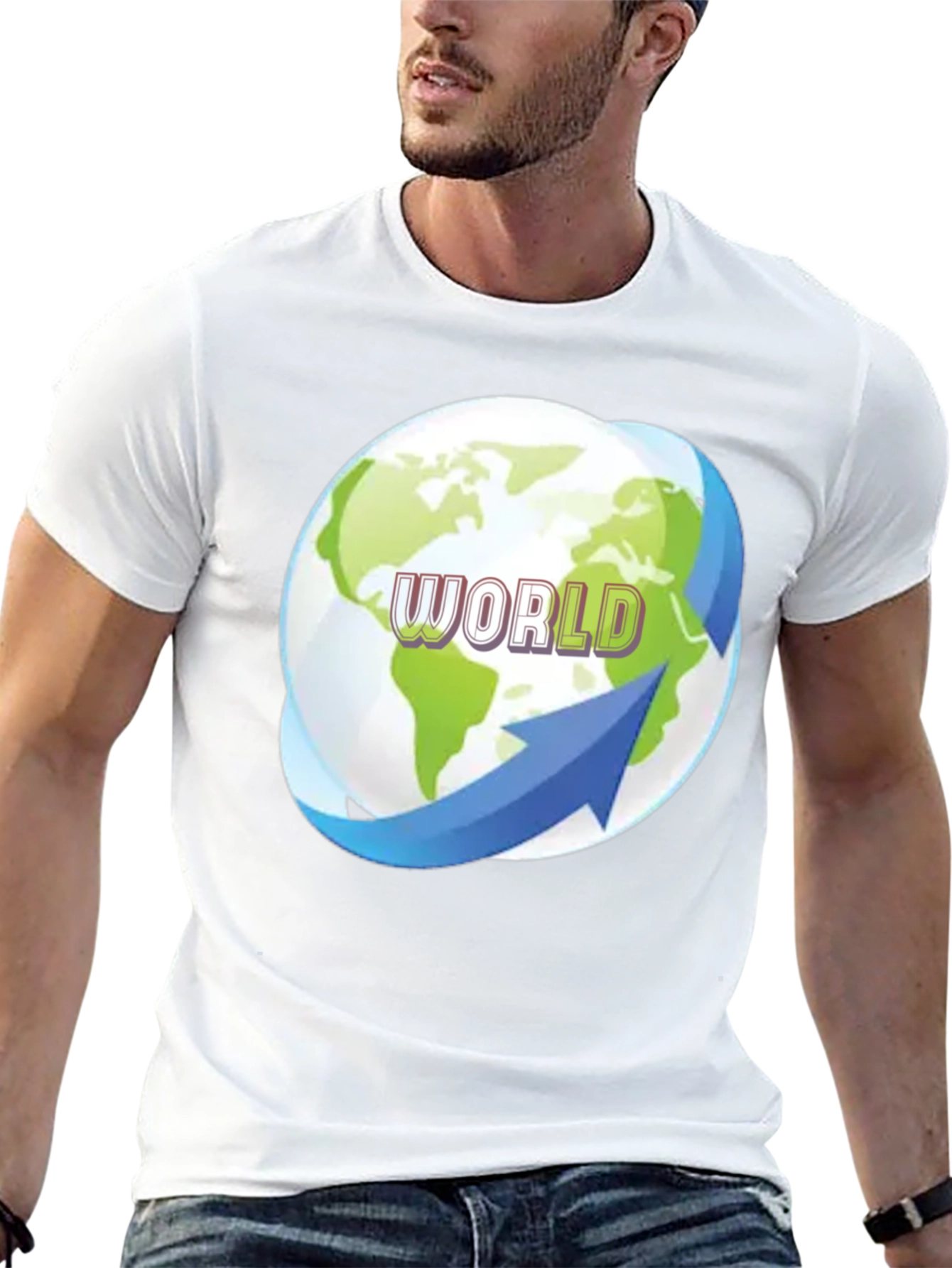 World Graphic Tee - Earth Globe T-Shirt