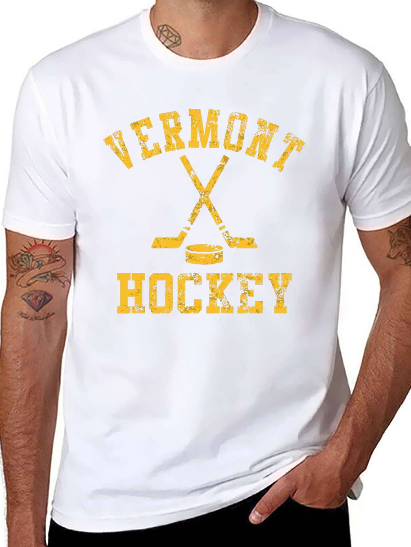 Vermont Hockey T-Shirt - Black Tee