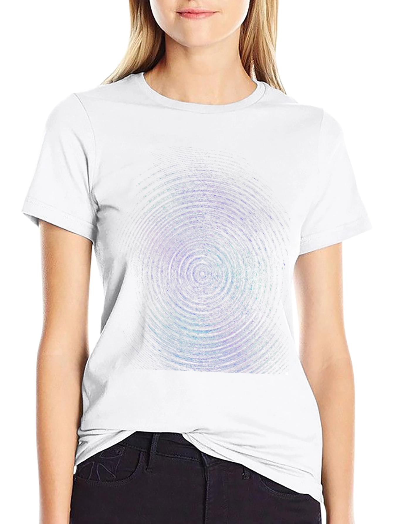Abstract Vortex Black T-Shirt