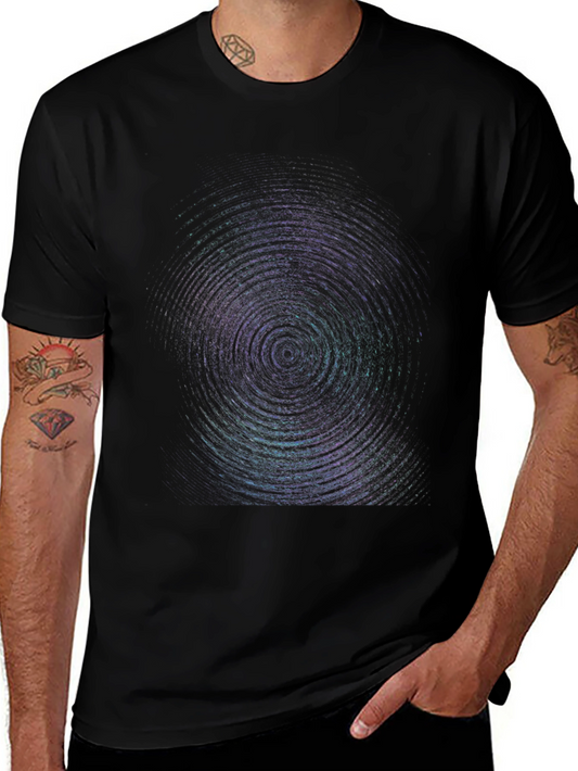 Abstract Vortex Black T-Shirt