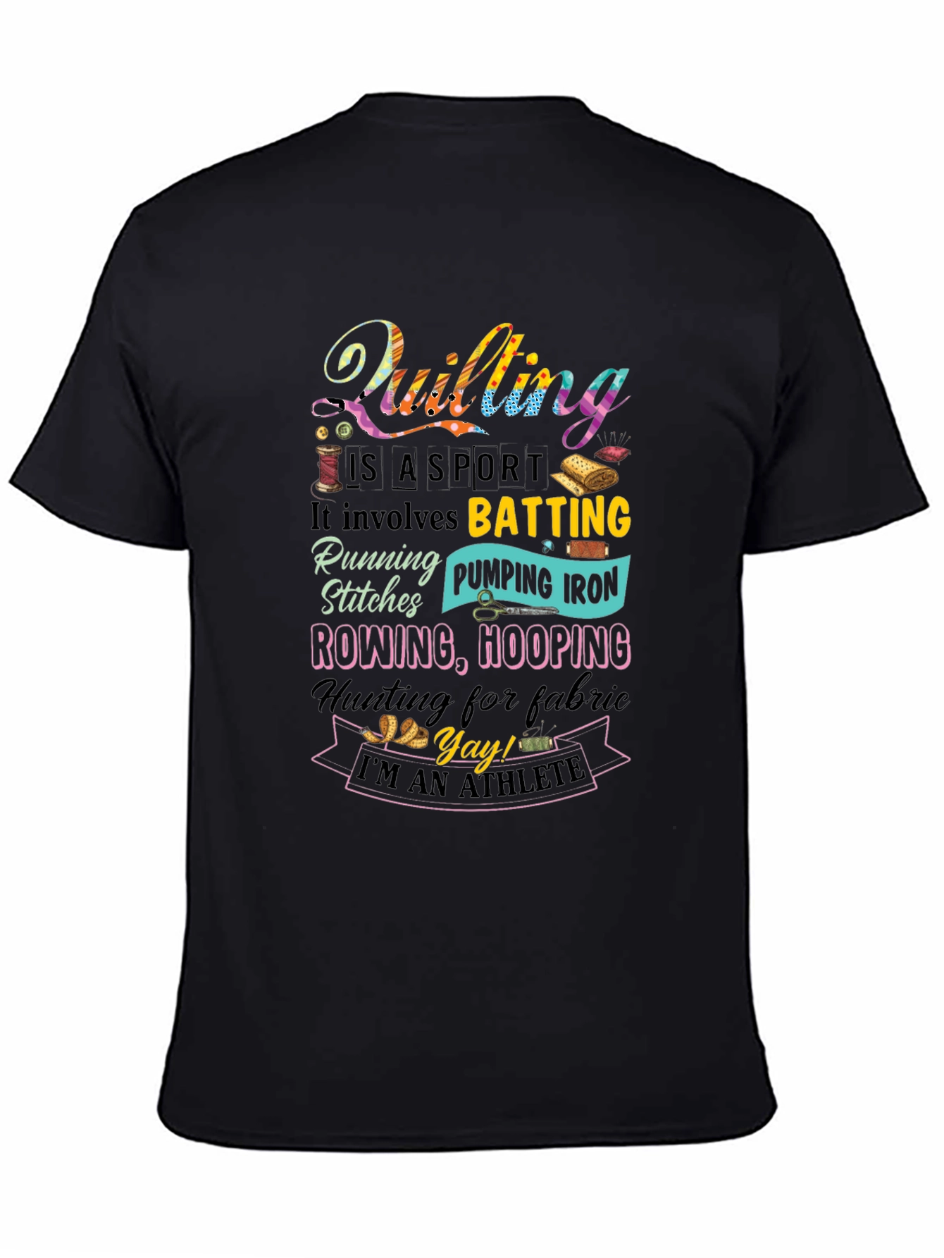 Quilting Is A Sport Graphic Tee