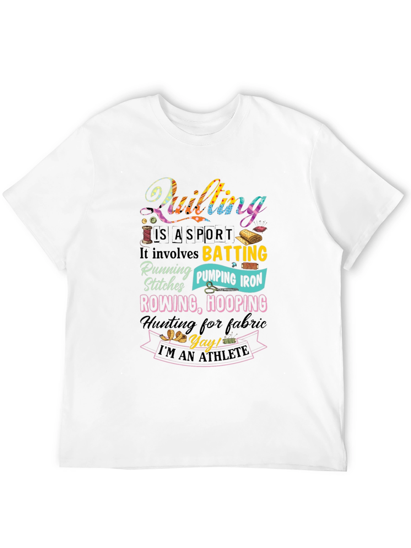 Quilting Is A Sport Graphic Tee
