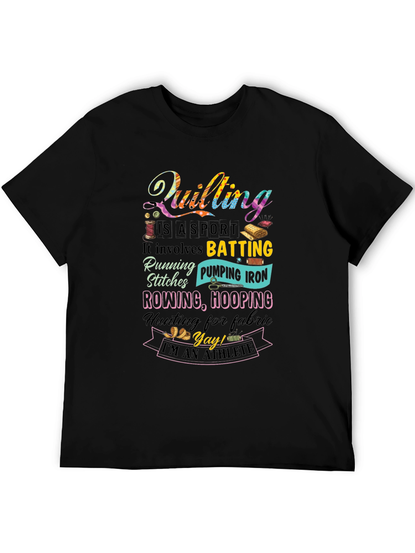 Quilting Is A Sport Graphic Tee