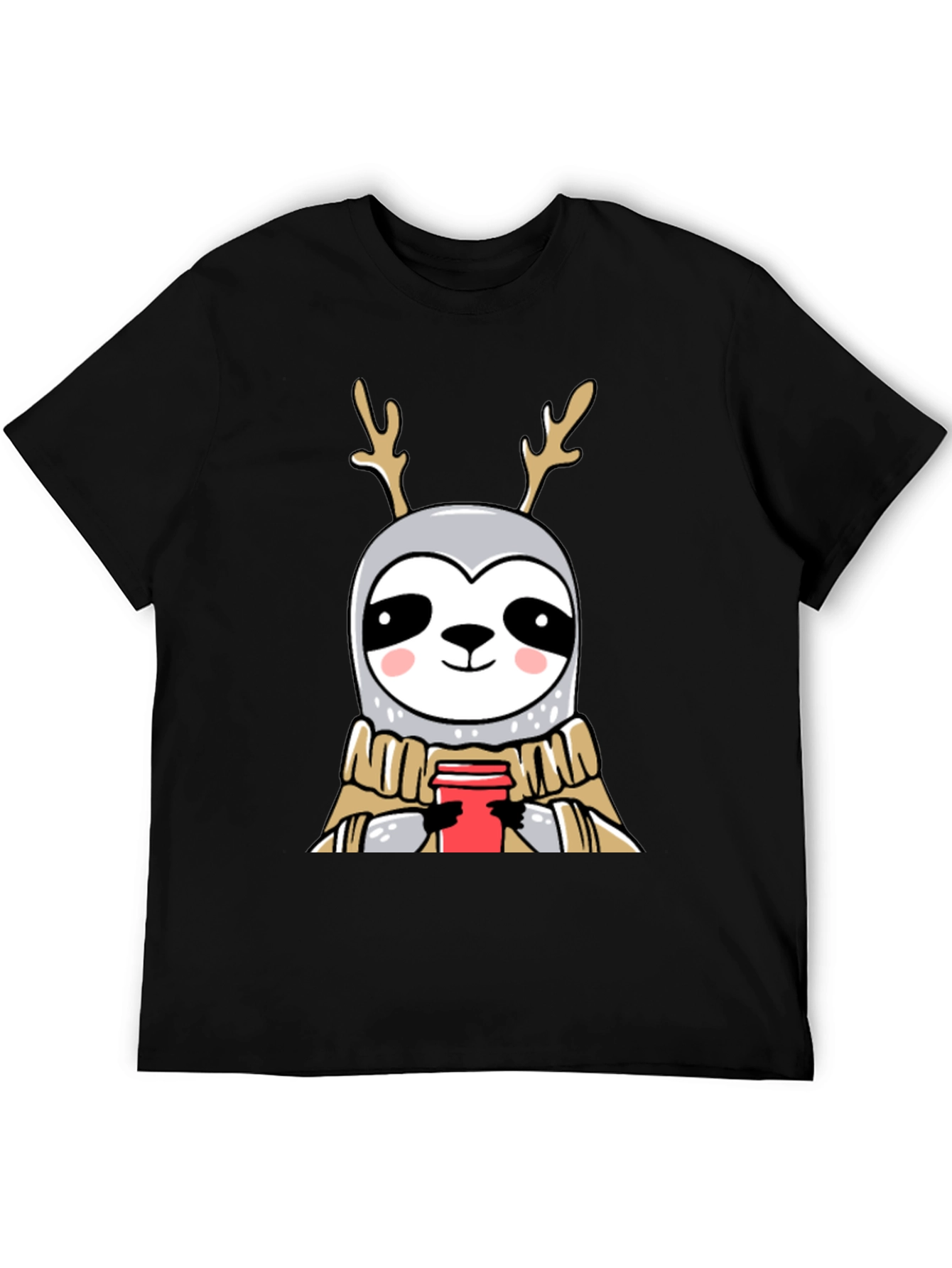 Reindeer Sloth Coffee Lover Tee