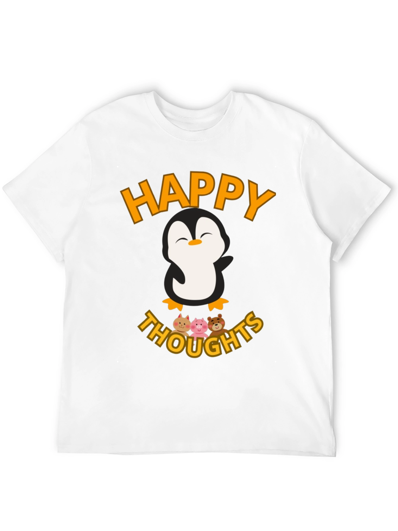 Happy Thoughts Penguin Graphic T-Shirt
