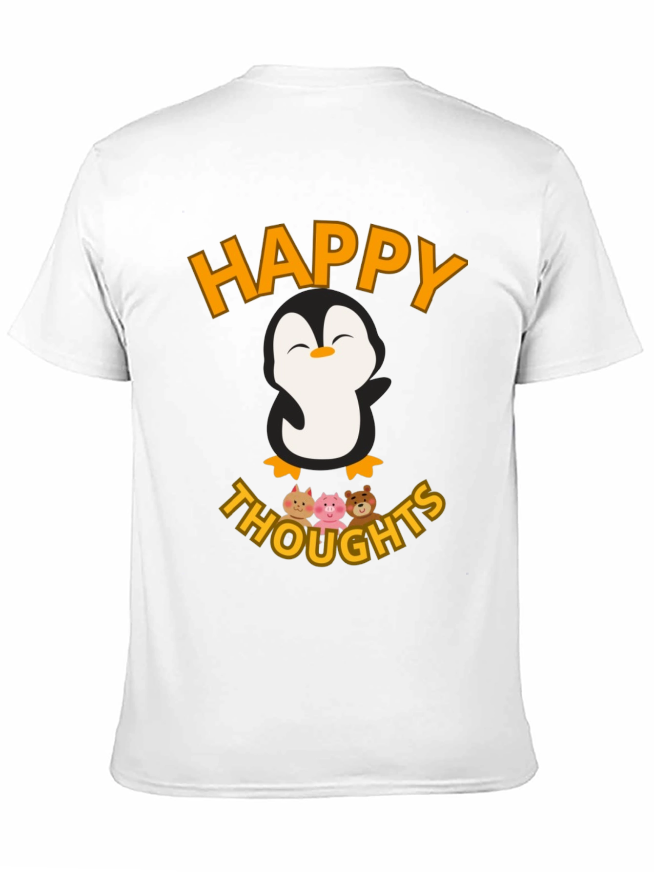Happy Thoughts Penguin Graphic T-Shirt