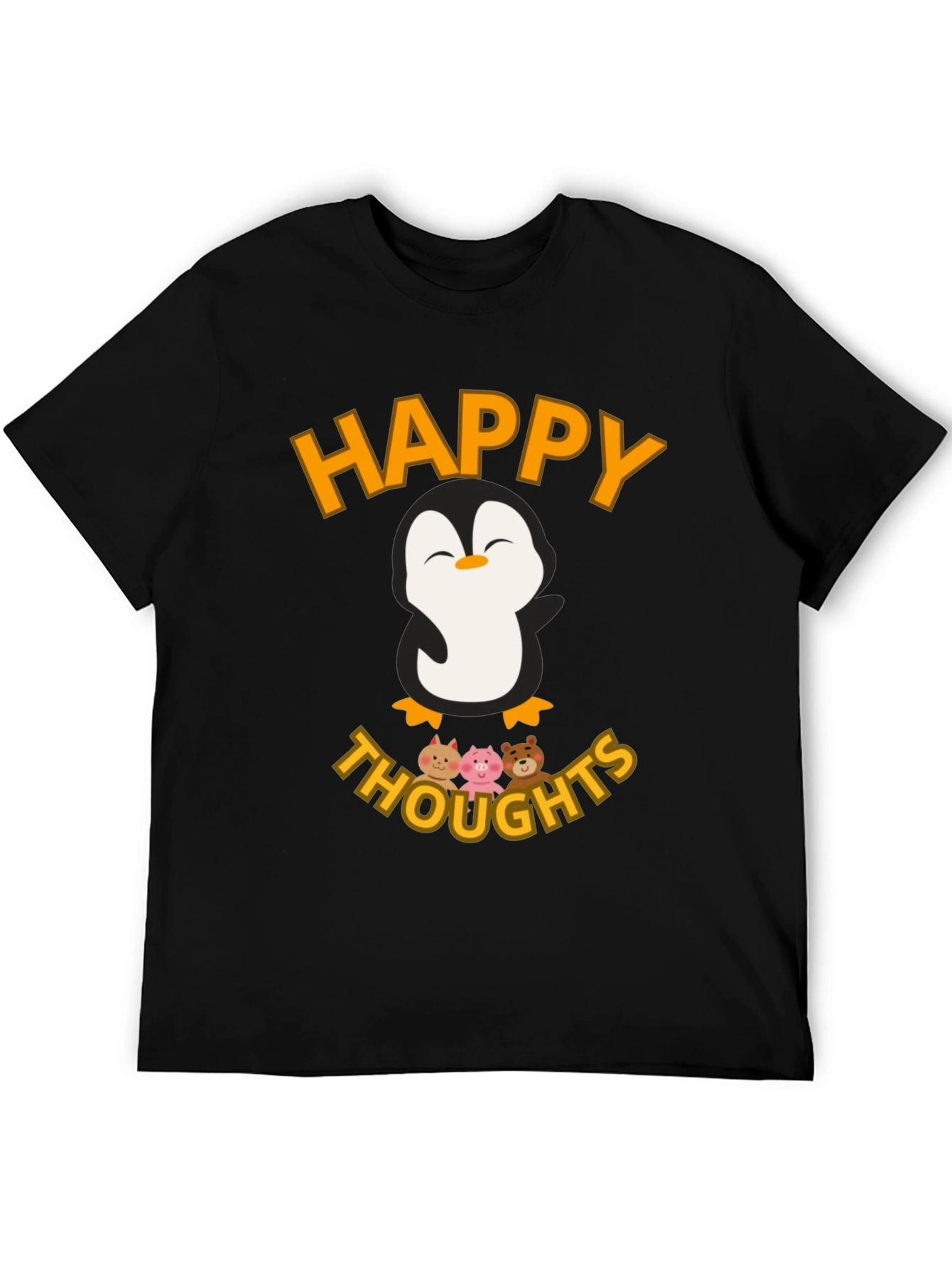 Happy Thoughts Penguin Graphic T-Shirt