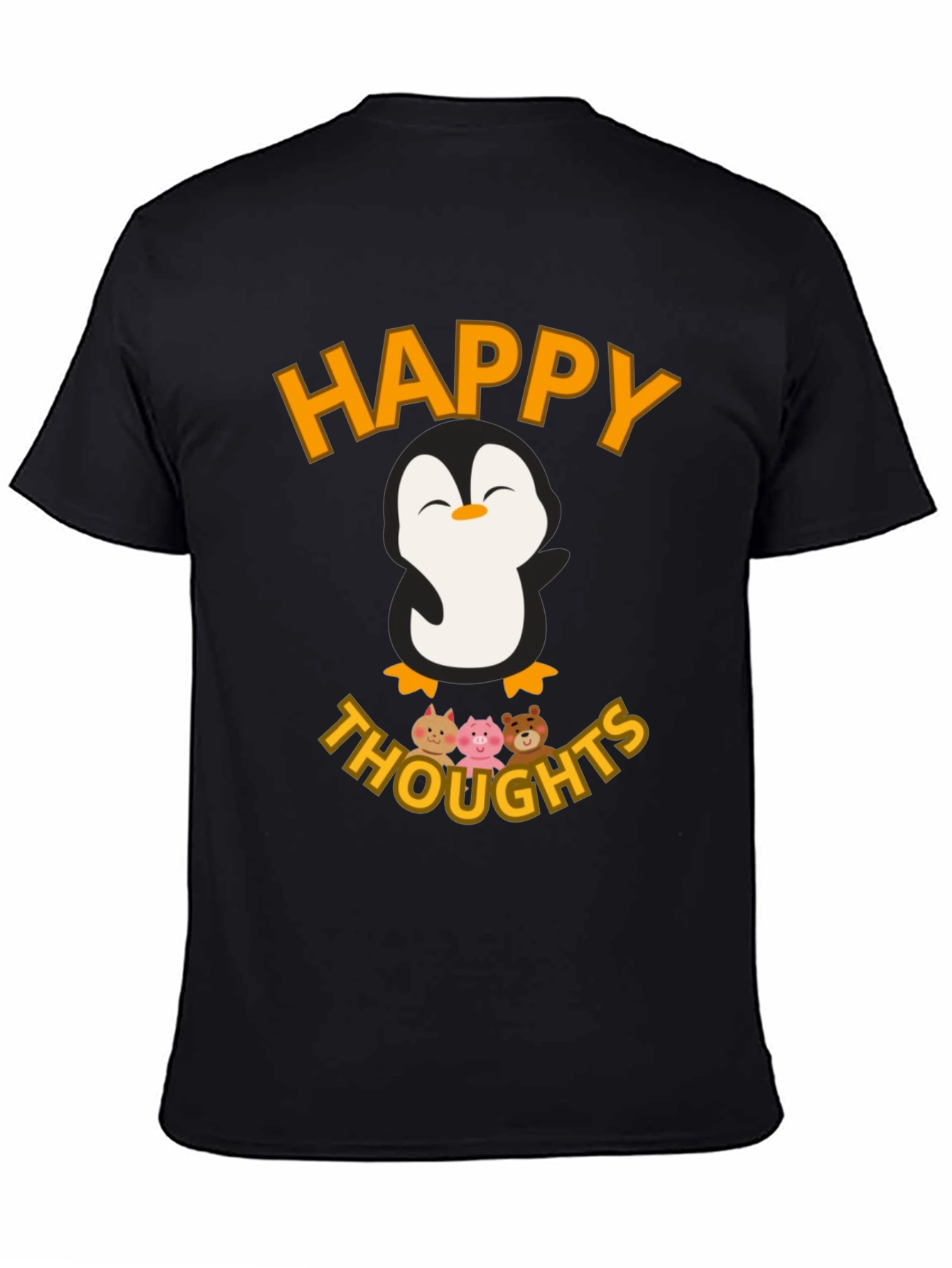 Happy Thoughts Penguin Graphic T-Shirt