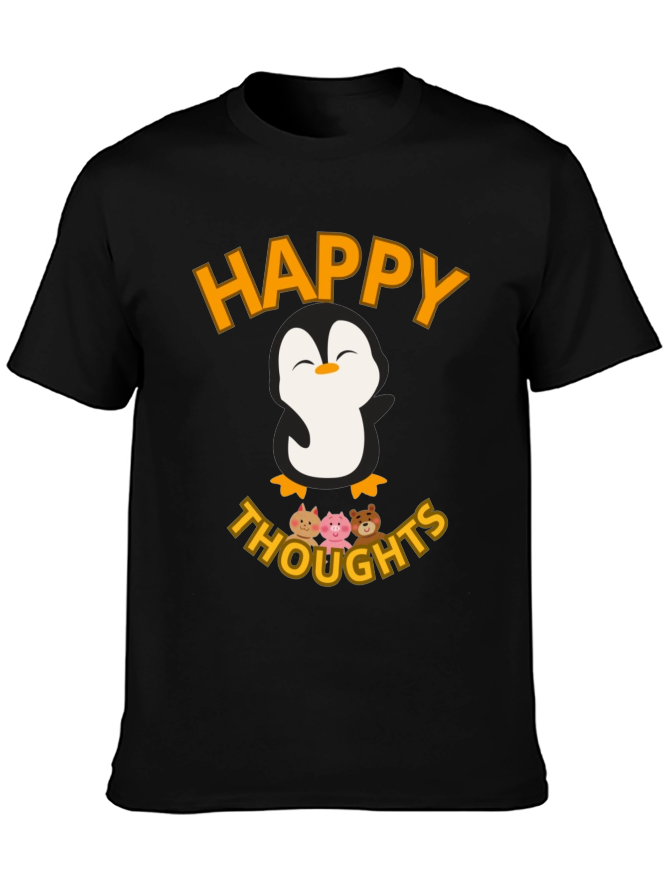 Happy Thoughts Penguin Graphic T-Shirt
