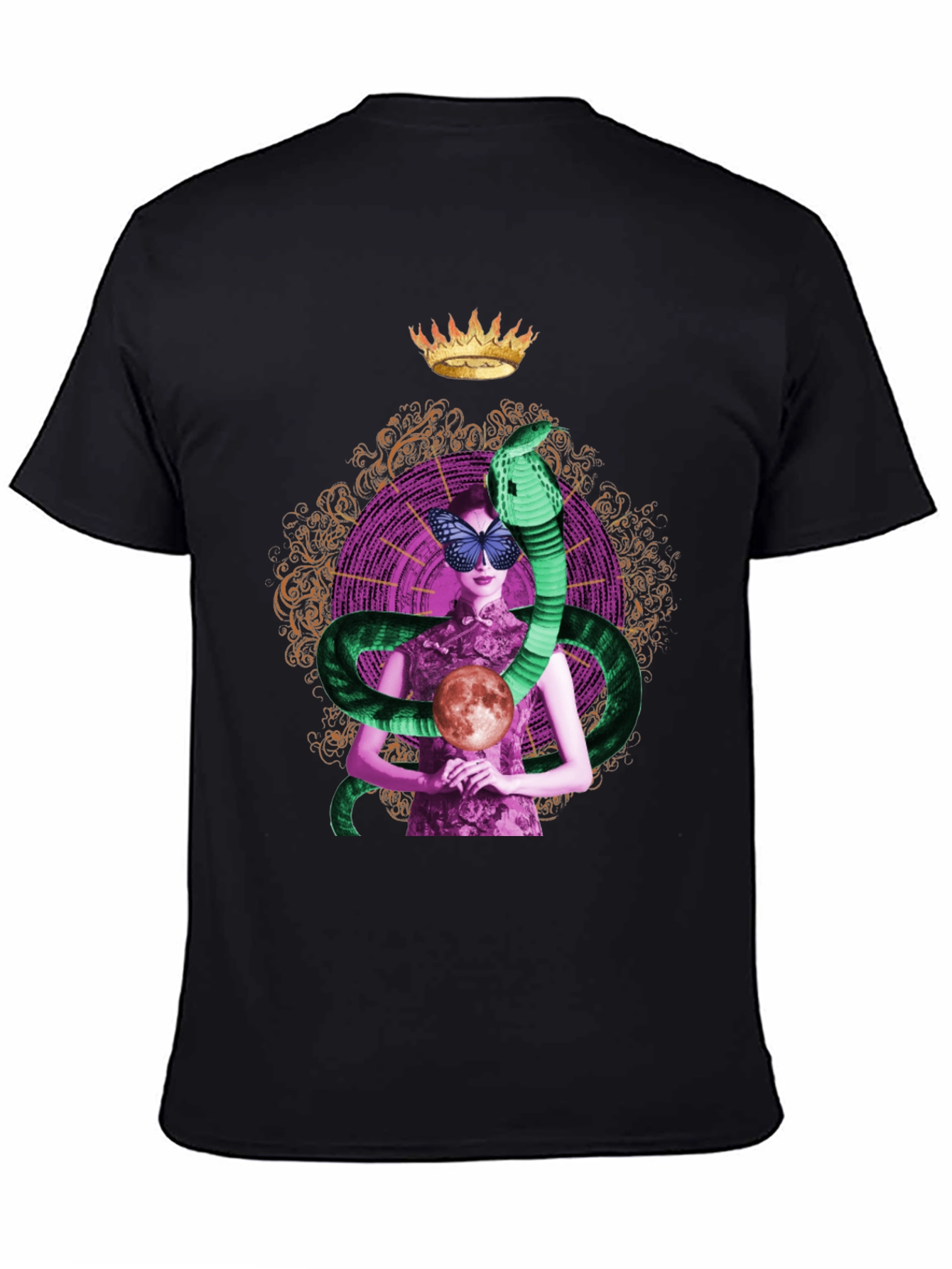 Mystic Serpent Queen T-Shirt - Unique Graphic Tee