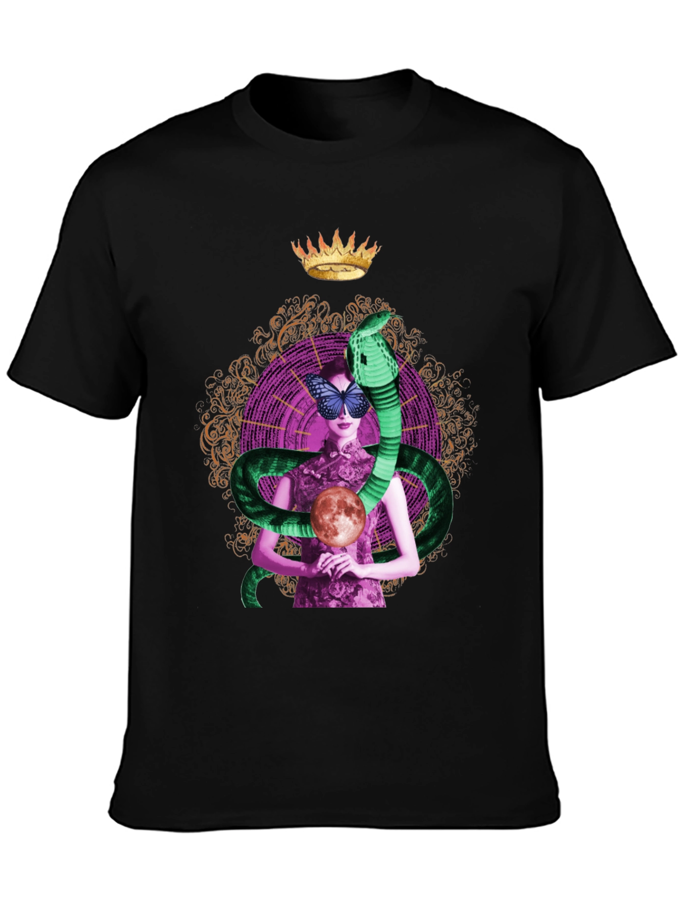Mystic Serpent Queen T-Shirt - Unique Graphic Tee