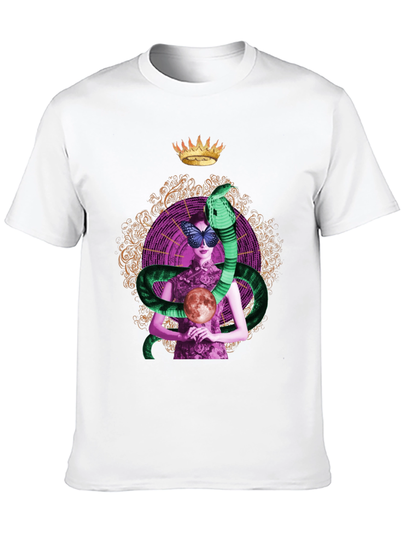 Mystic Serpent Queen T-Shirt - Unique Graphic Tee