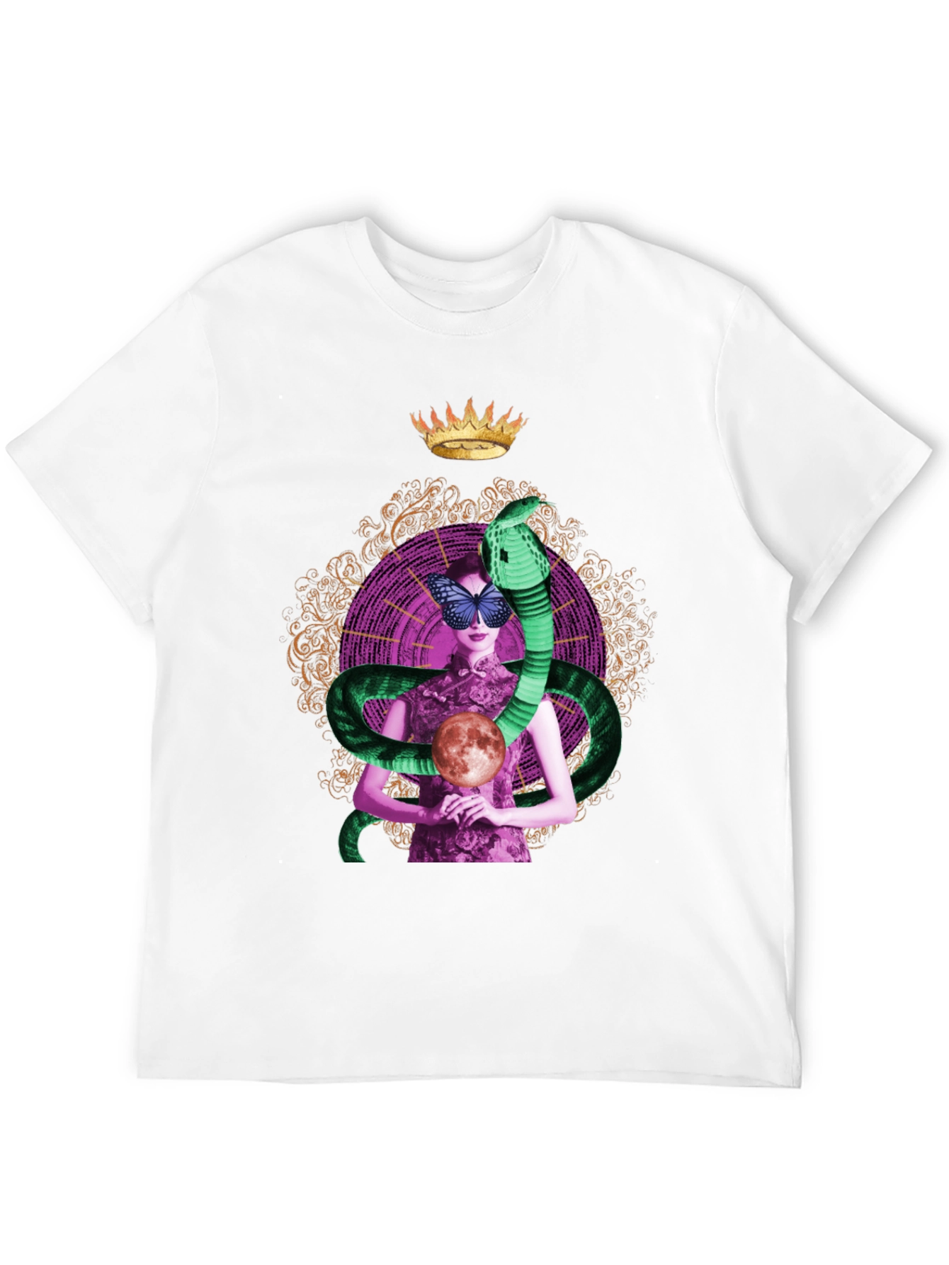 Mystic Serpent Queen T-Shirt - Unique Graphic Tee