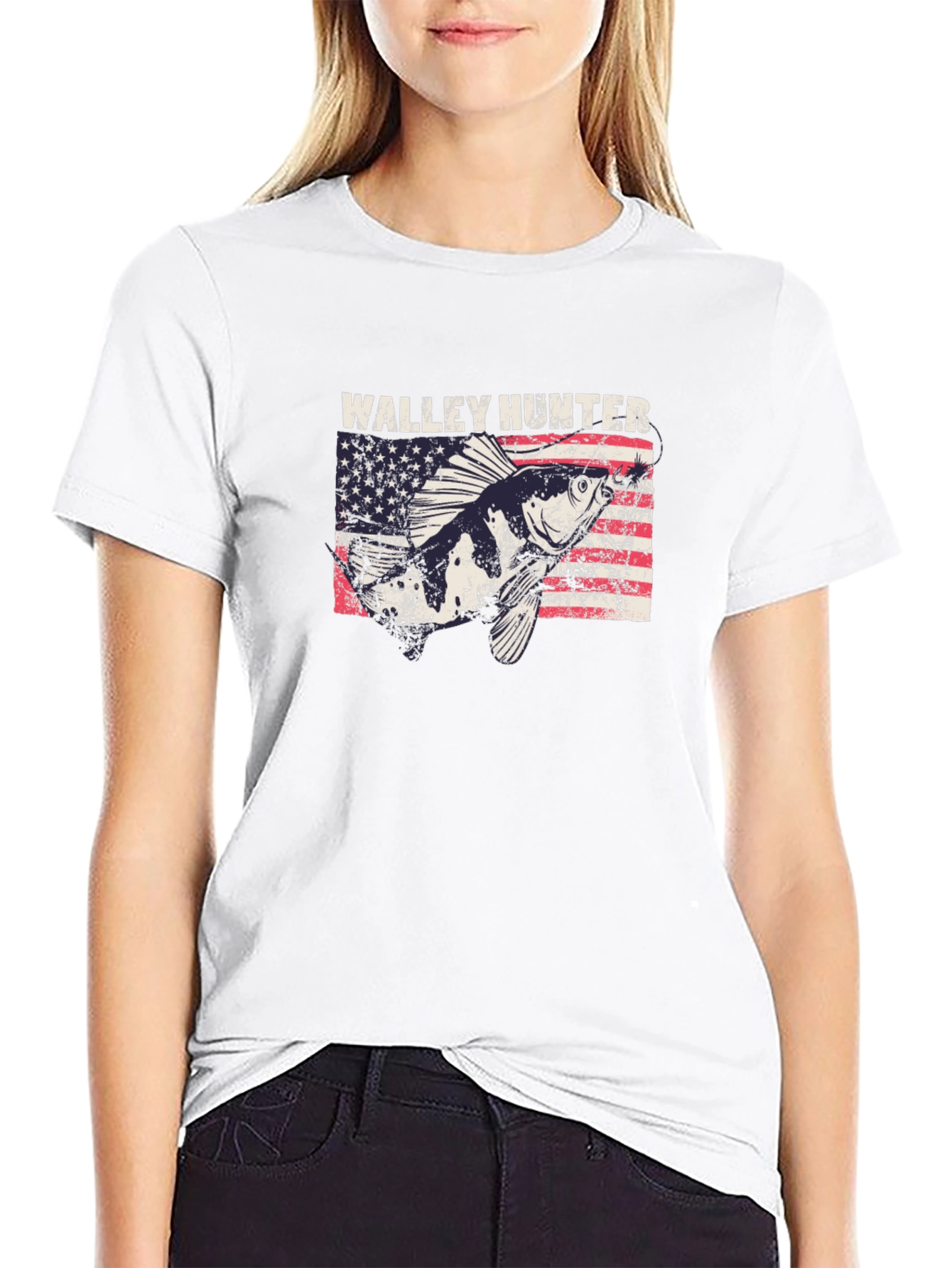Walley Hunter USA Flag Graphic Tee