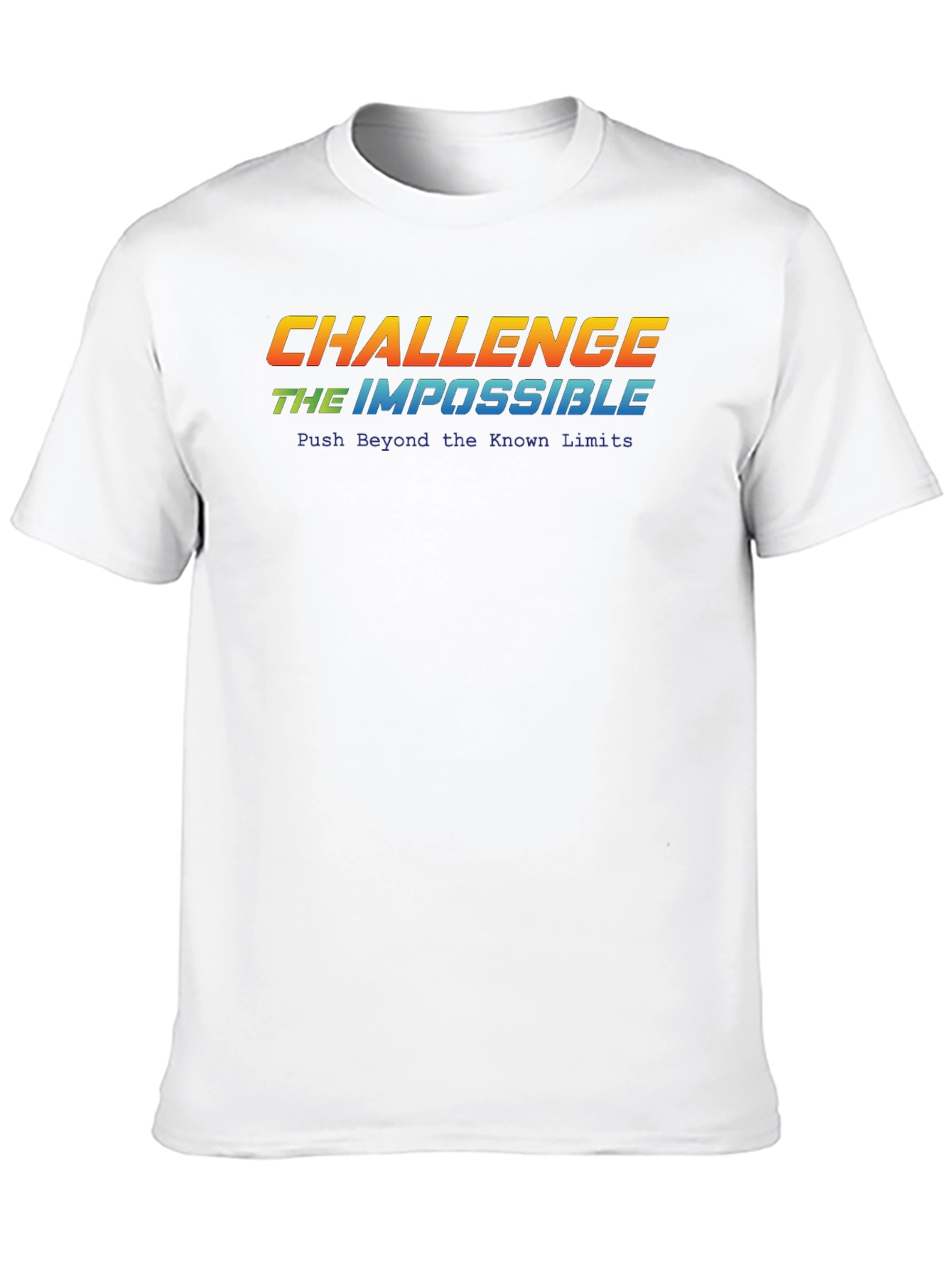 Challenge the Impossible Black Graphic Tee