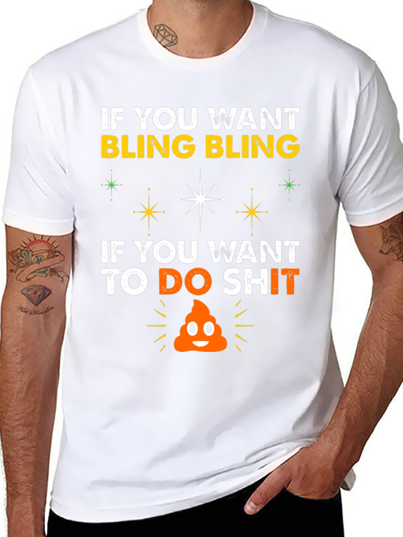 Bling & Do Shit T-Shirt: Hilarious Graphic Tee