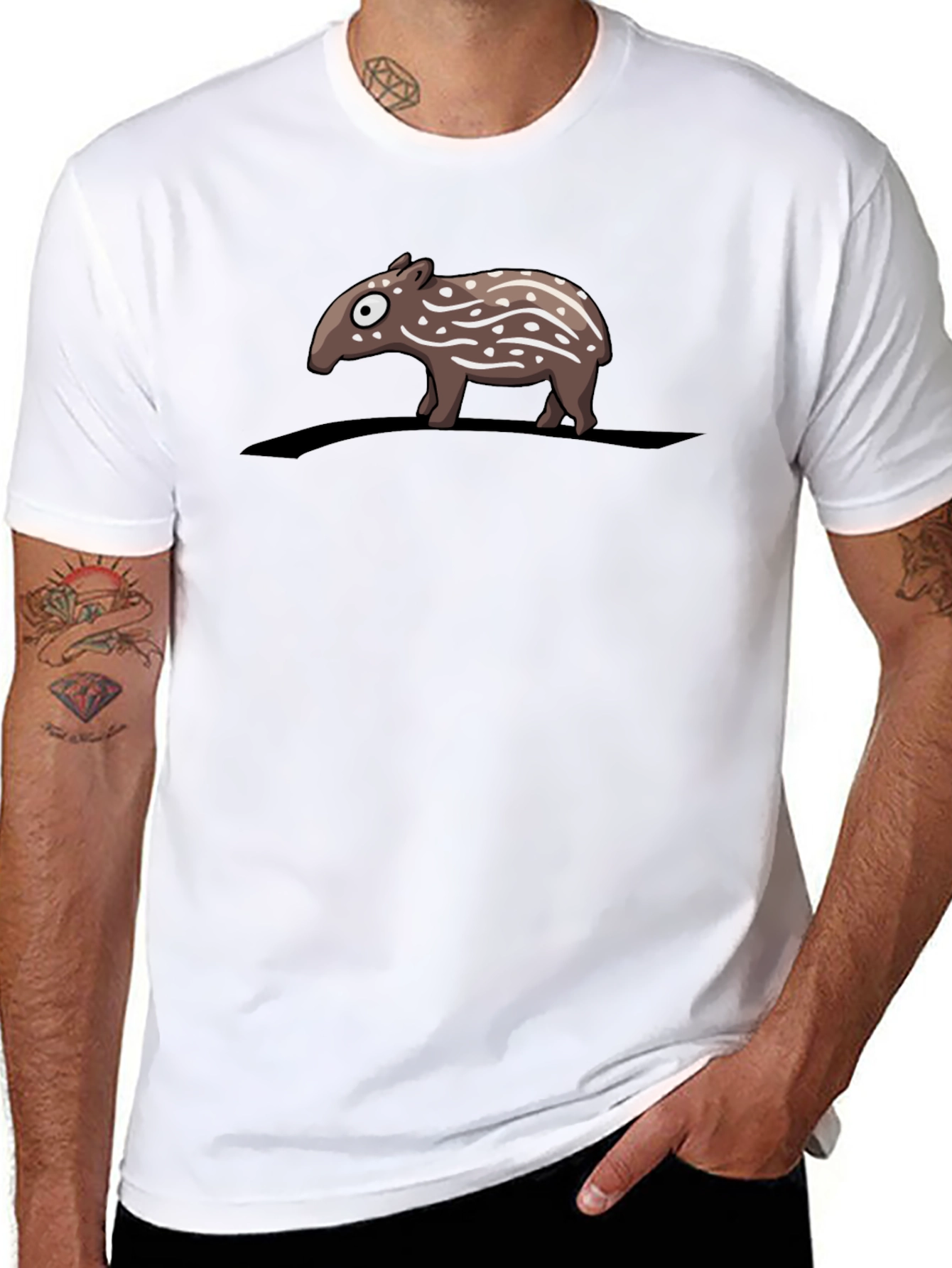 Cute Tapir T-Shirt - Black Graphic Tee