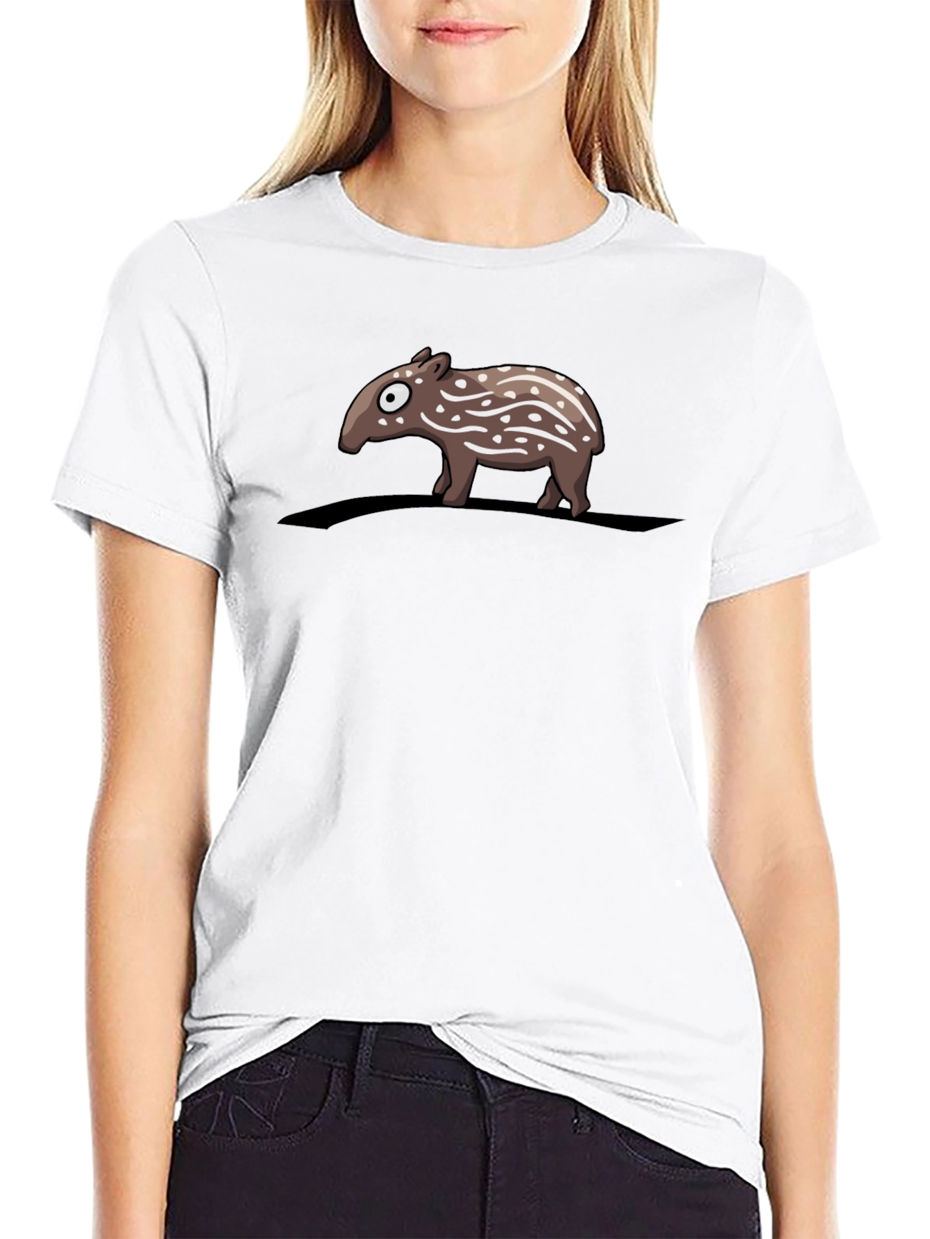 Cute Tapir T-Shirt - Black Graphic Tee