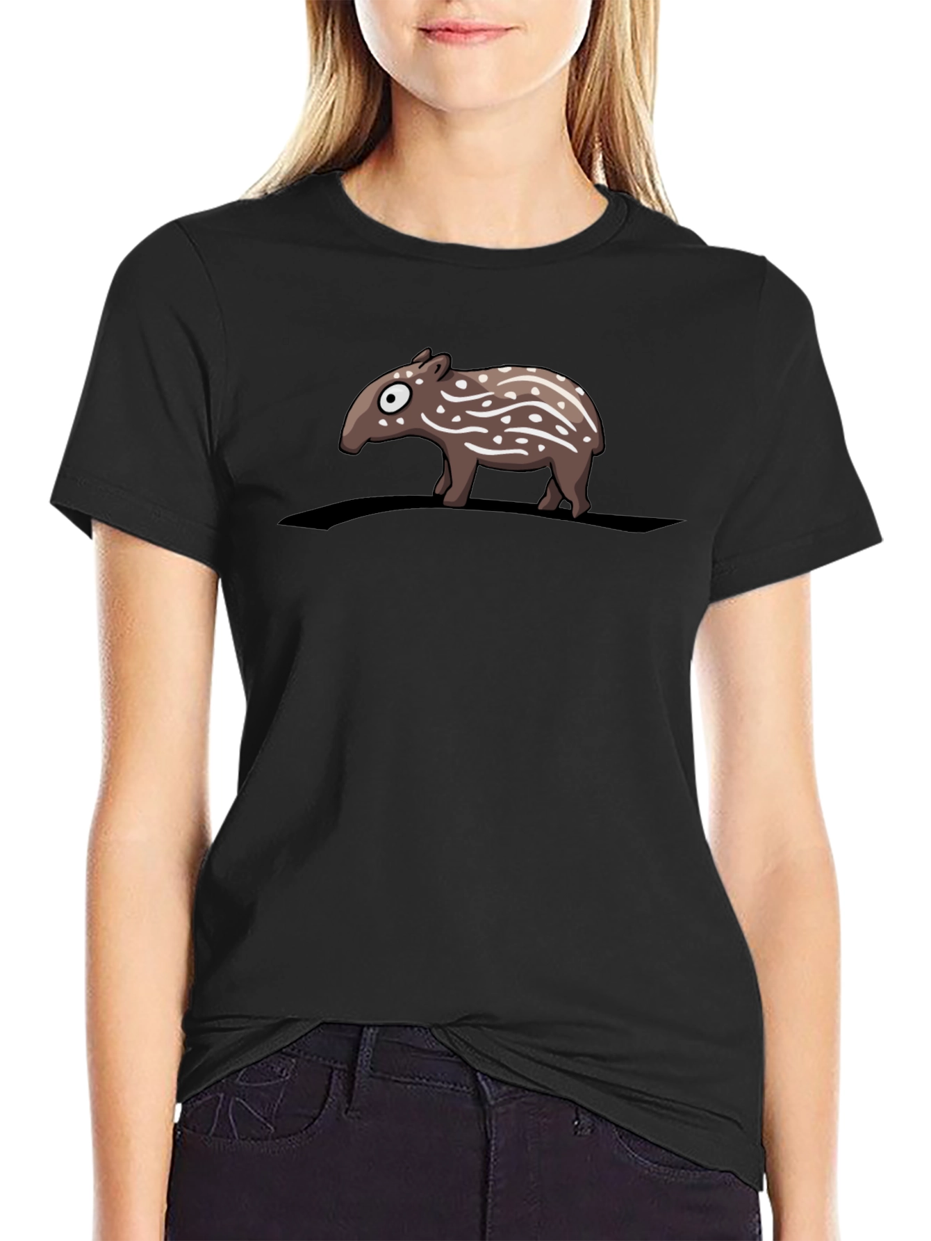Cute Tapir T-Shirt - Black Graphic Tee