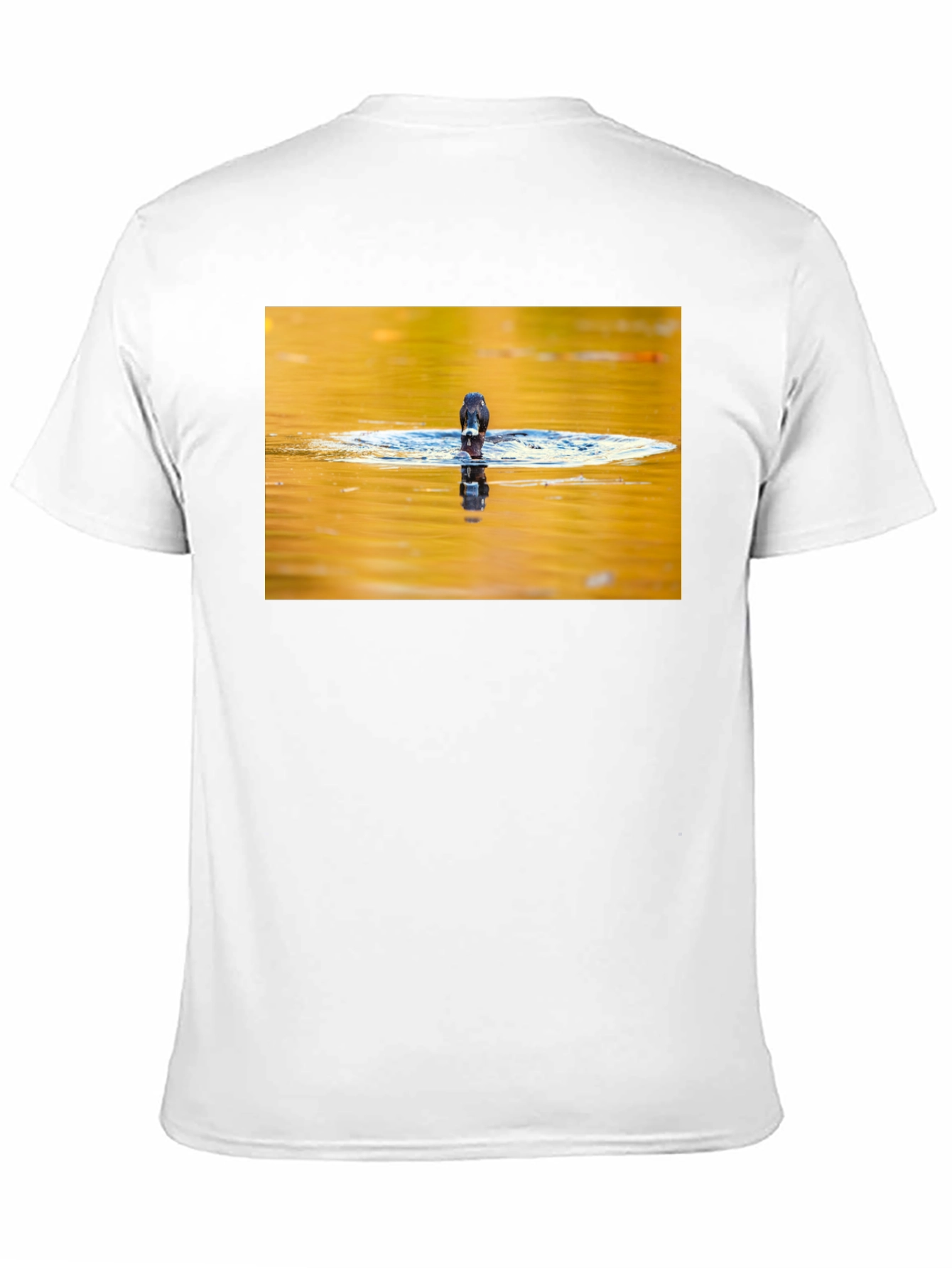 Bird Reflection Graphic Tee - Black Unisex T-Shirt
