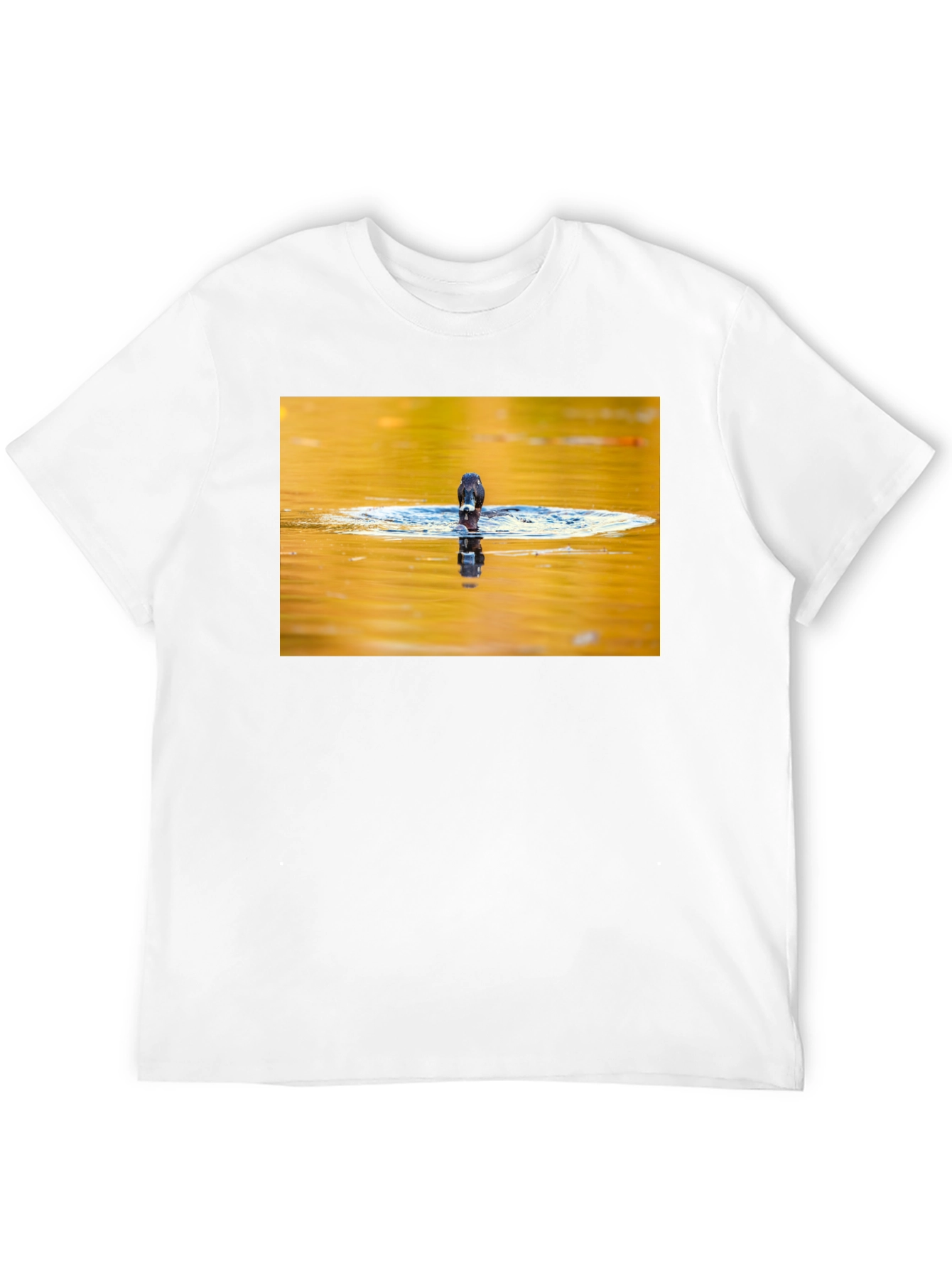 Bird Reflection Graphic Tee - Black Unisex T-Shirt
