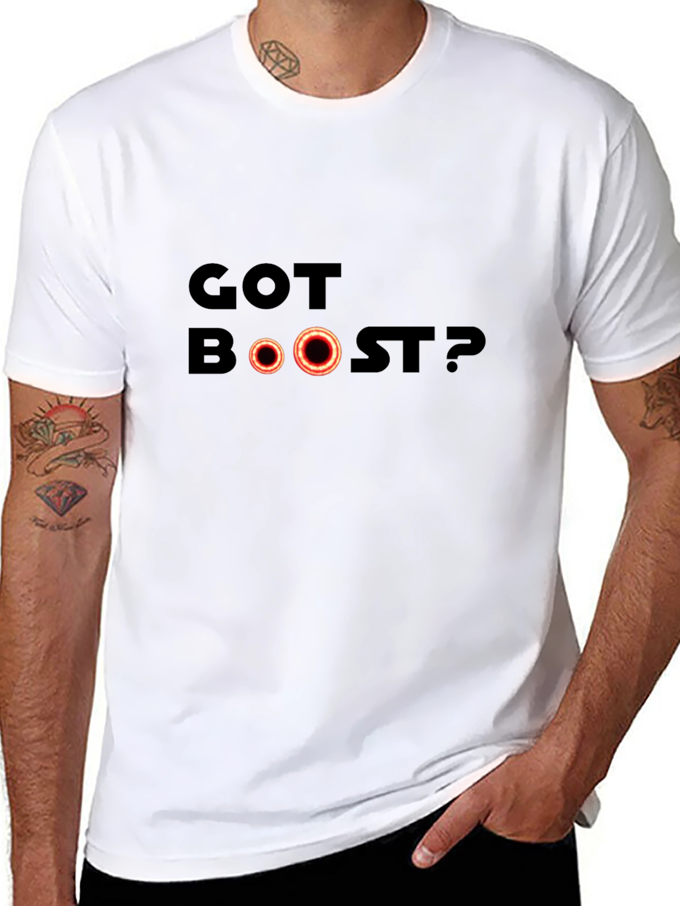 Got Boost? Graphic T-Shirt - Black Cotton Tee