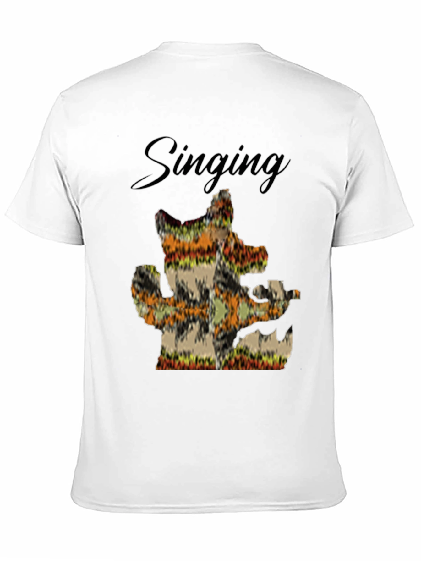 Singing Cactus Mens Black T-Shirt