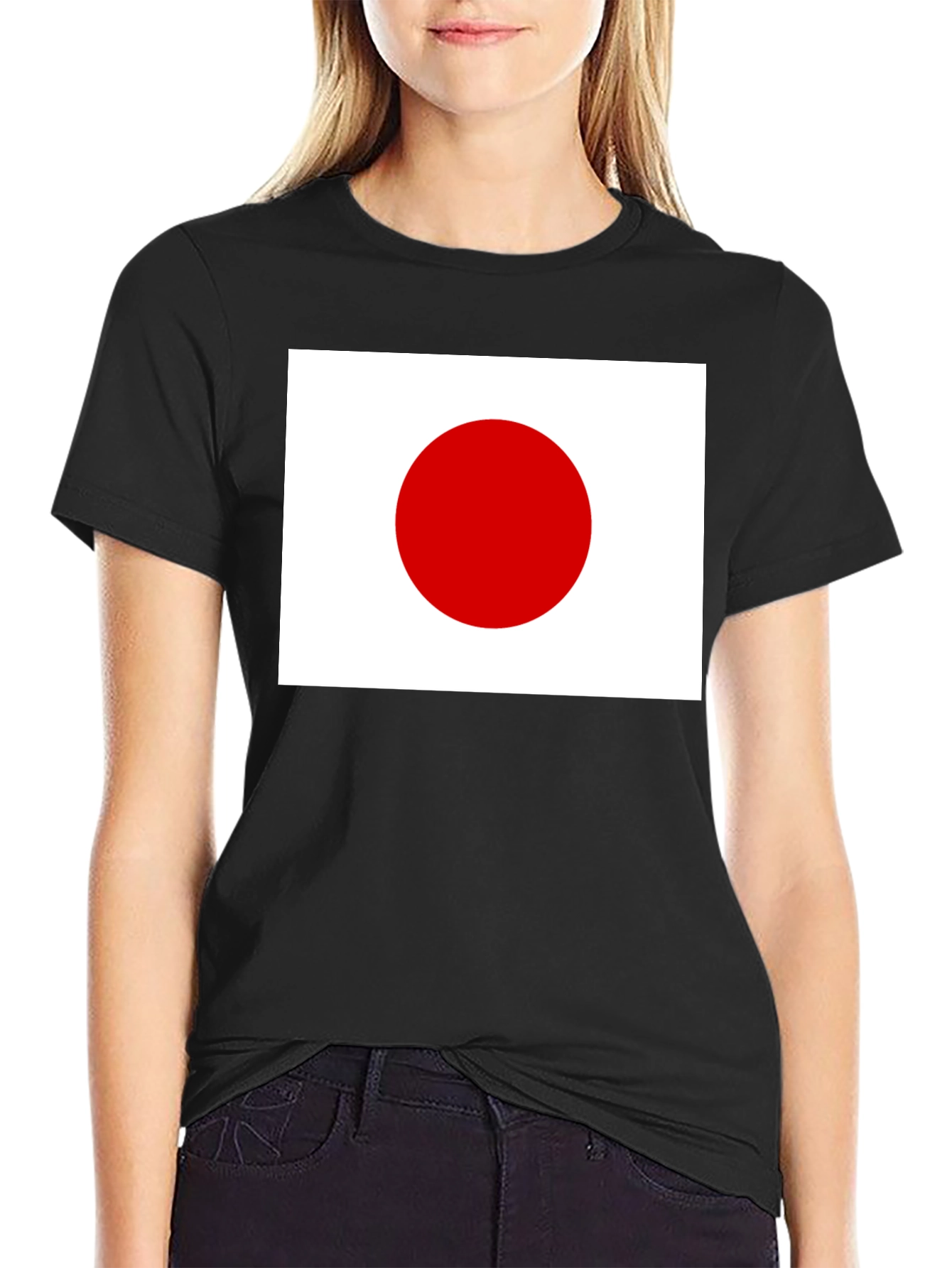 Japan Flag Graphic T-Shirt - Black Cotton Tee