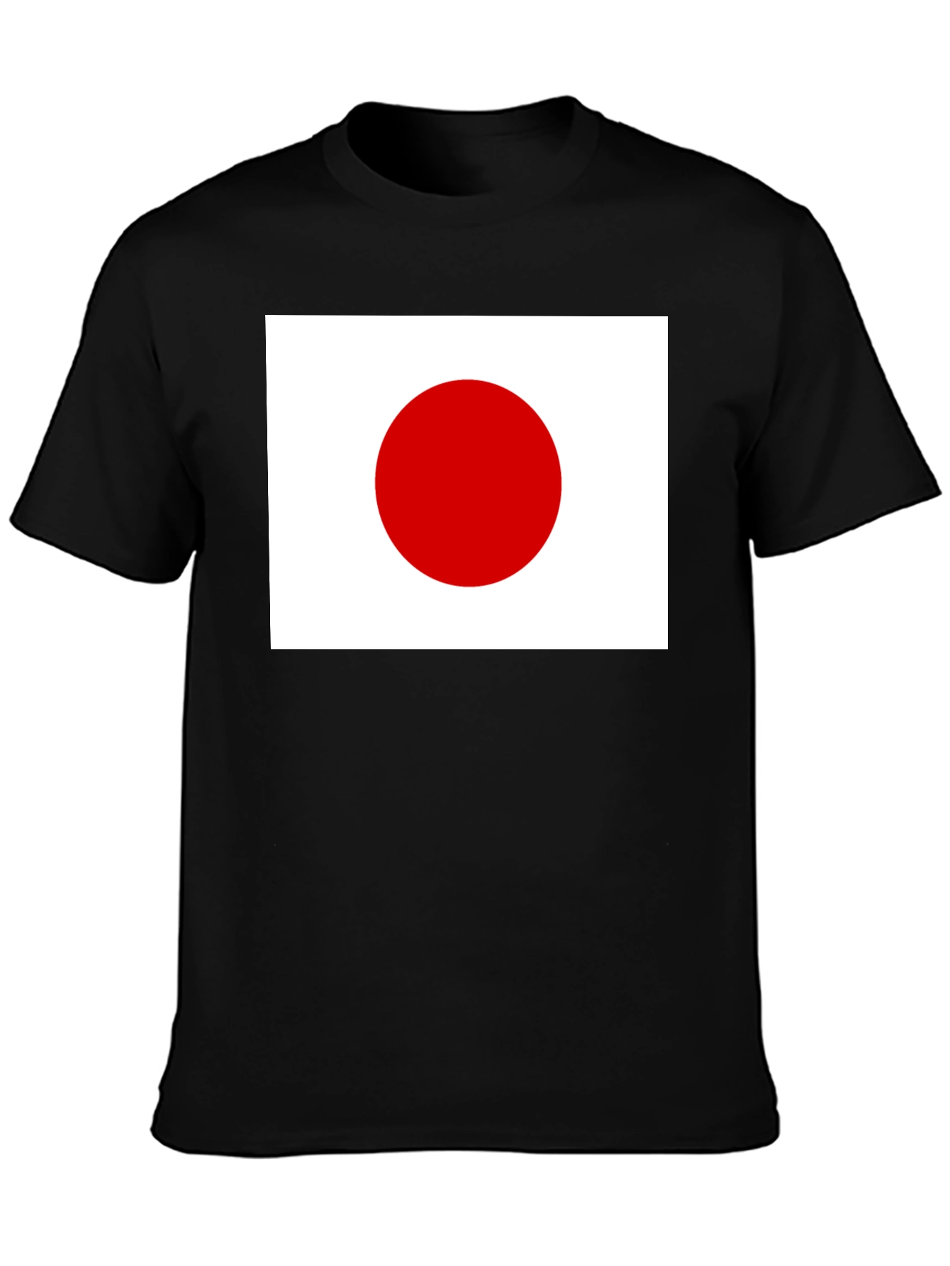 Japan Flag Graphic T-Shirt - Black Cotton Tee