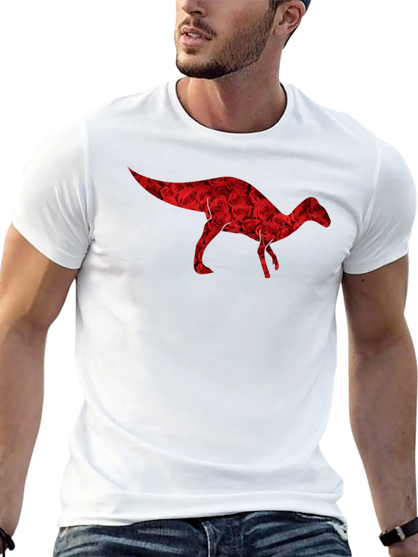 Dino Rose T-Shirt - Stylish & Unique