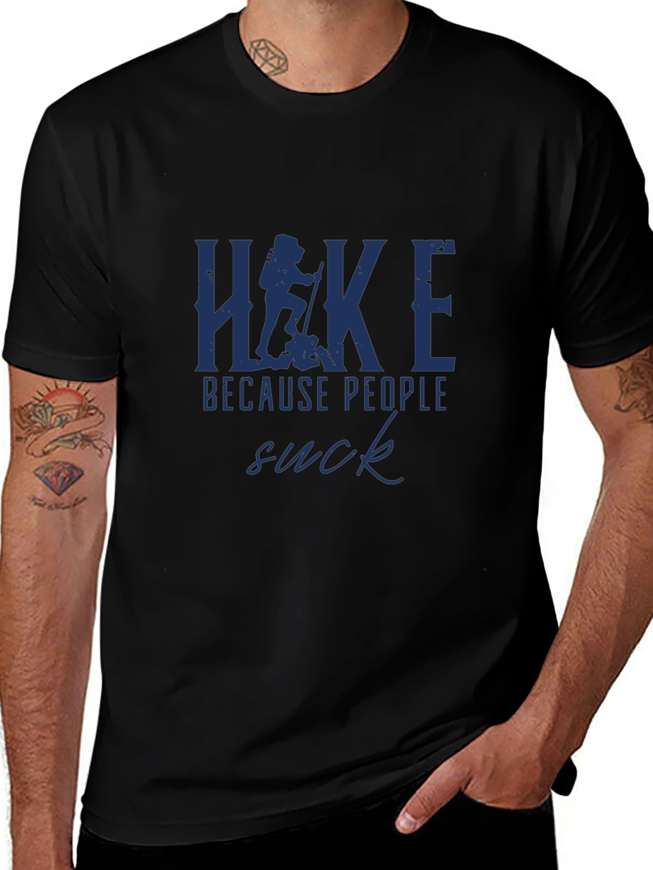 Hike Because People Suck Tee