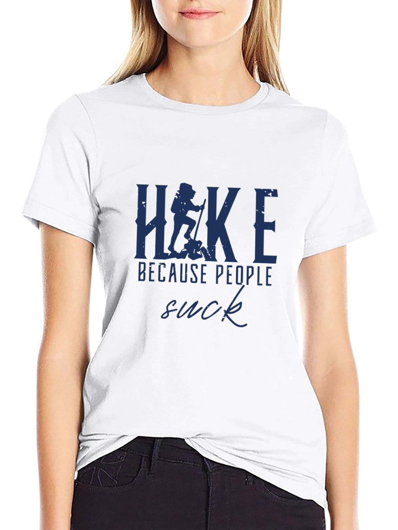 Hike Because People Suck Tee
