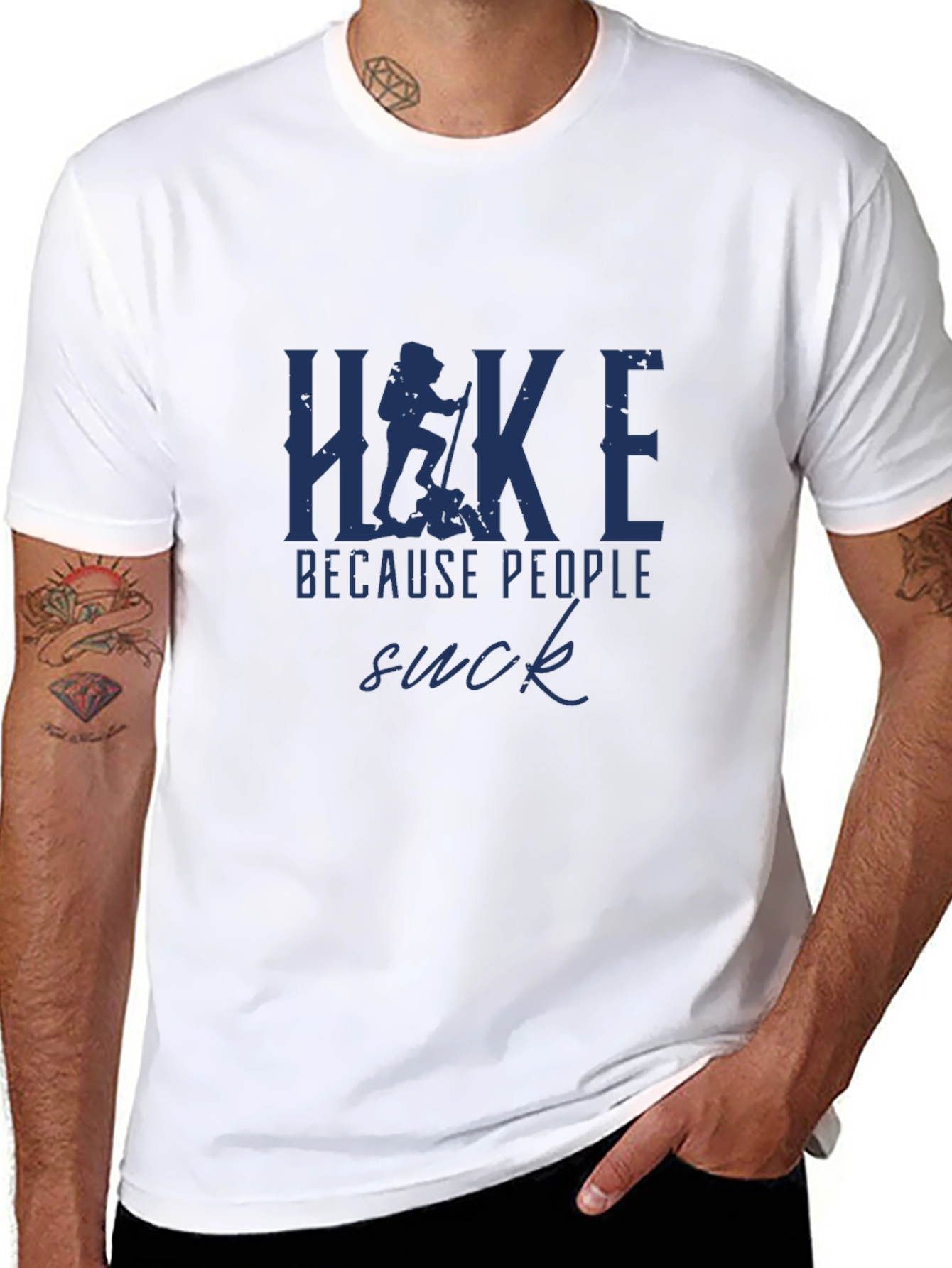 Hike Because People Suck Tee