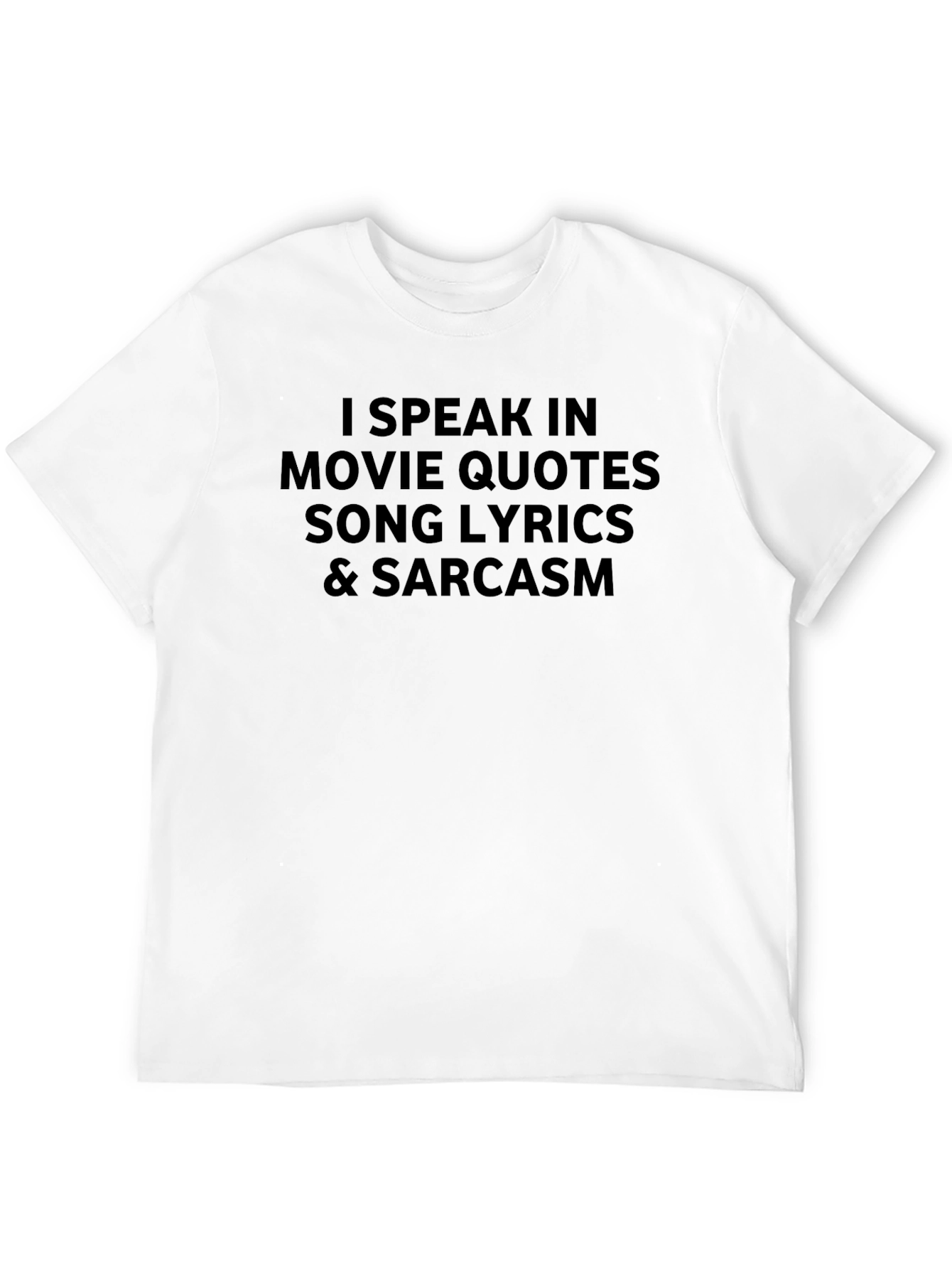 Movie Quotes & Sarcasm Black T-Shirt