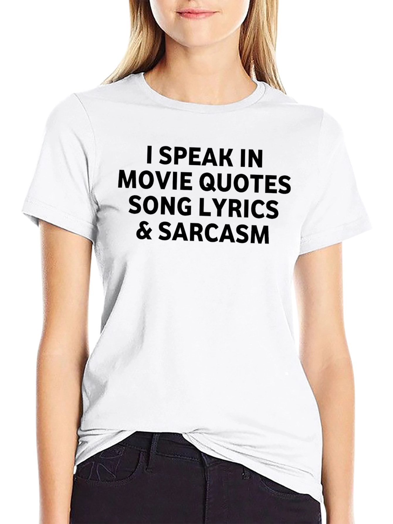Movie Quotes & Sarcasm Black T-Shirt