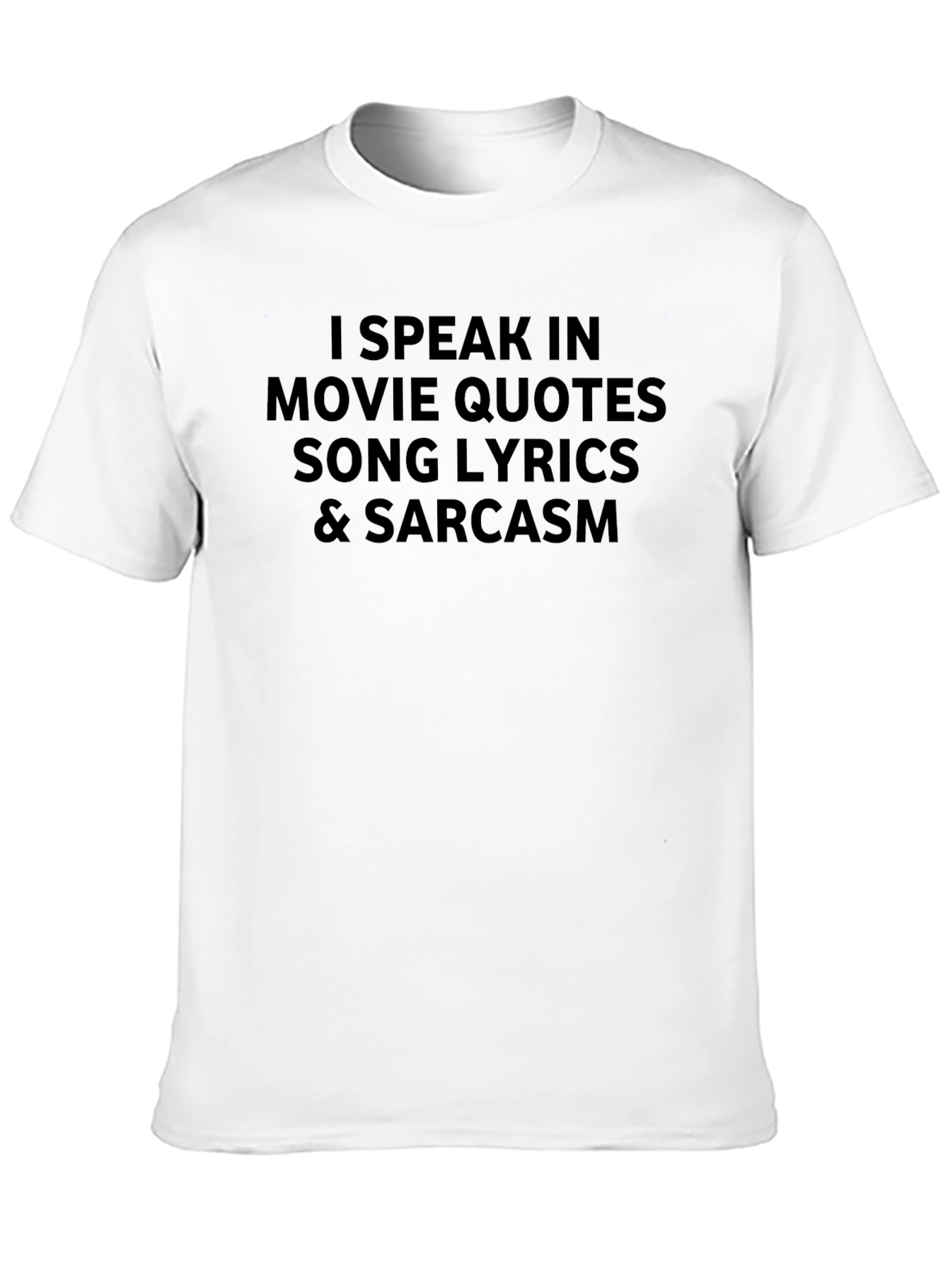 Movie Quotes & Sarcasm Black T-Shirt