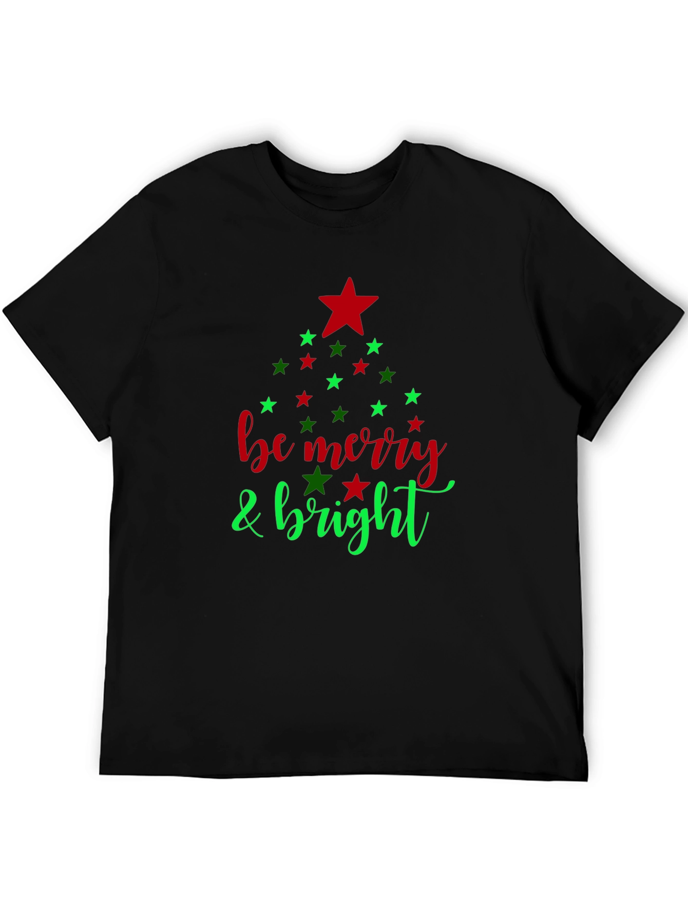 Festive Be Merry & Bright Holiday T-Shirt