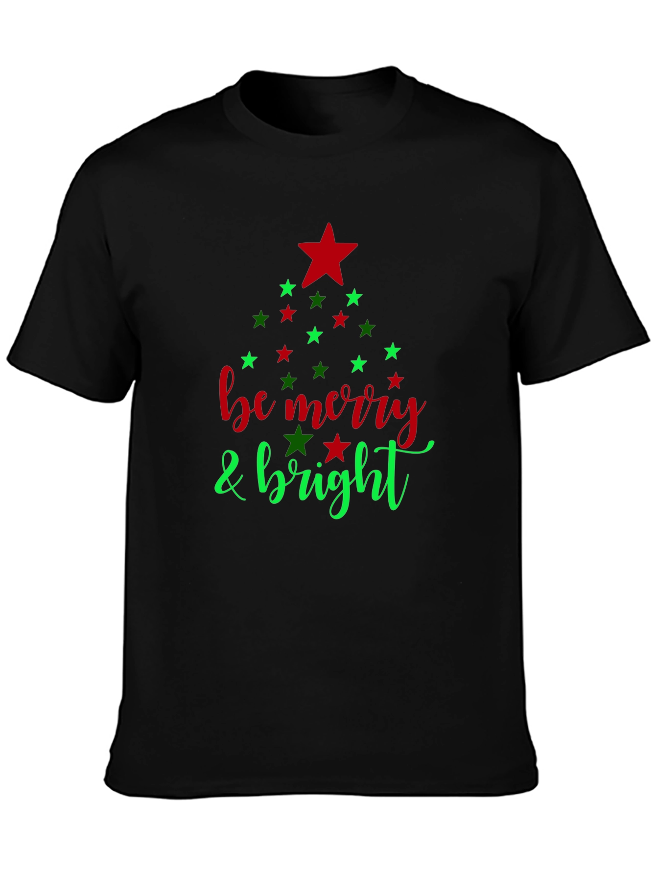 Festive Be Merry & Bright Holiday T-Shirt