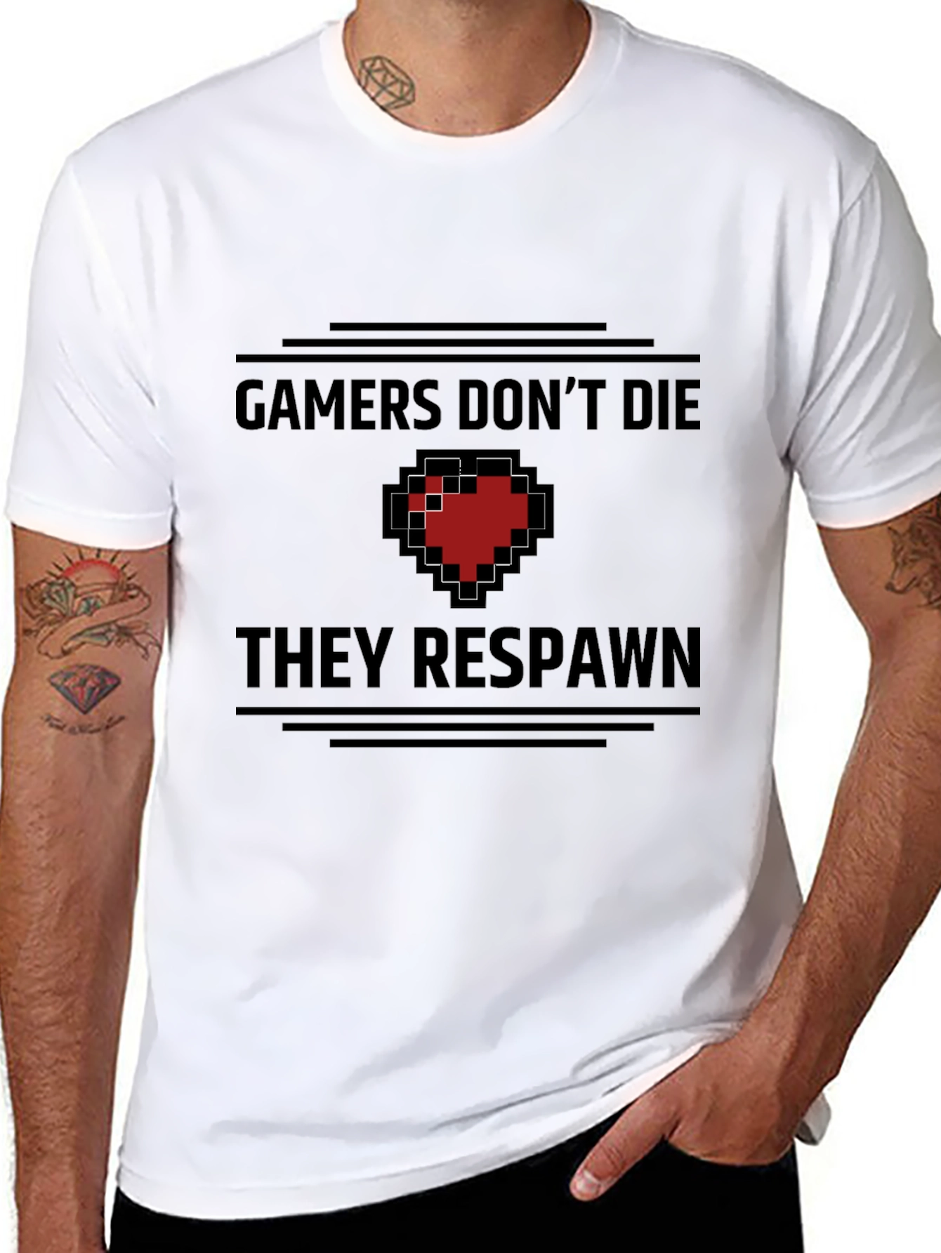 Gamers Dont Die They Respawn T-Shirt