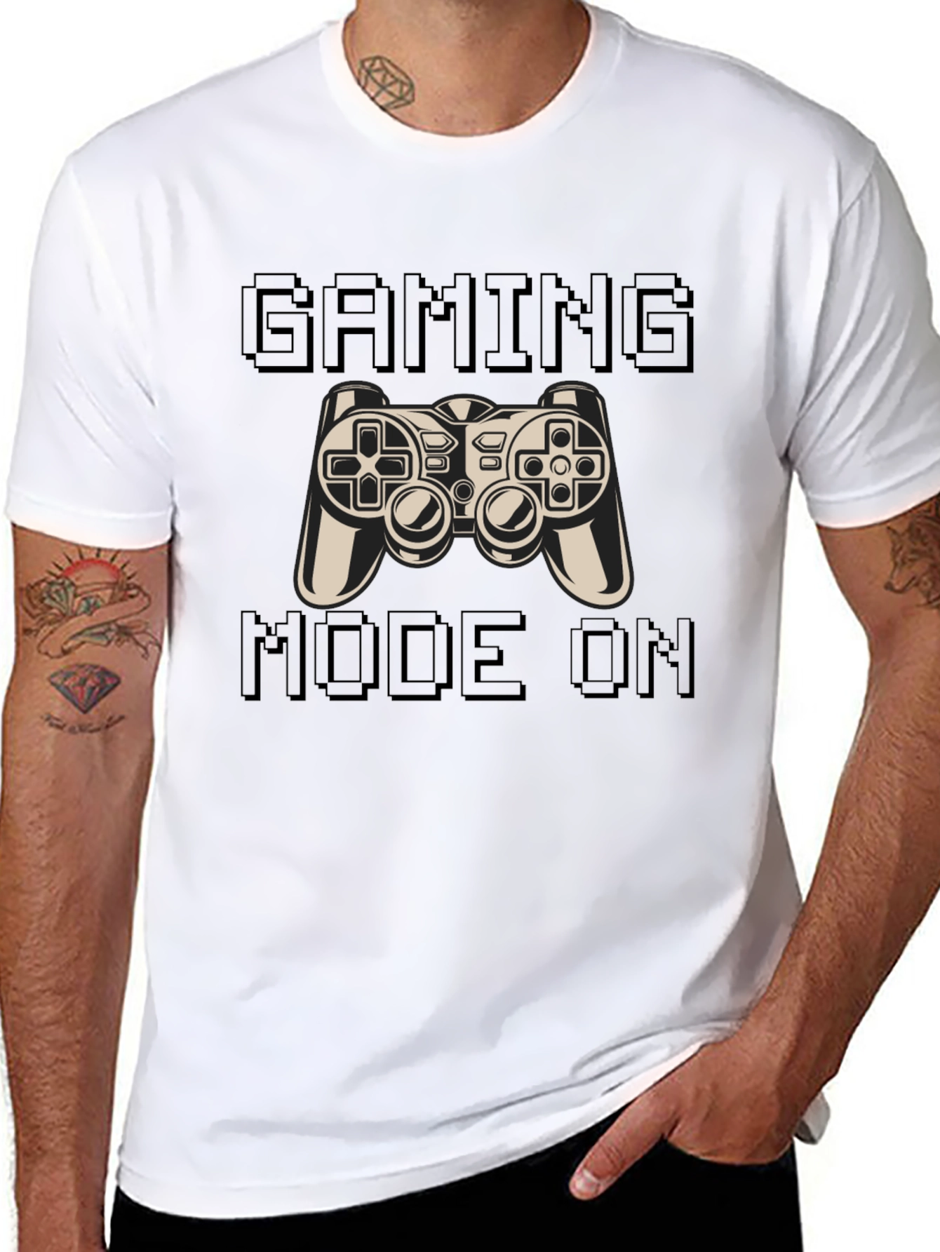 Gaming Mode On Black T-Shirt