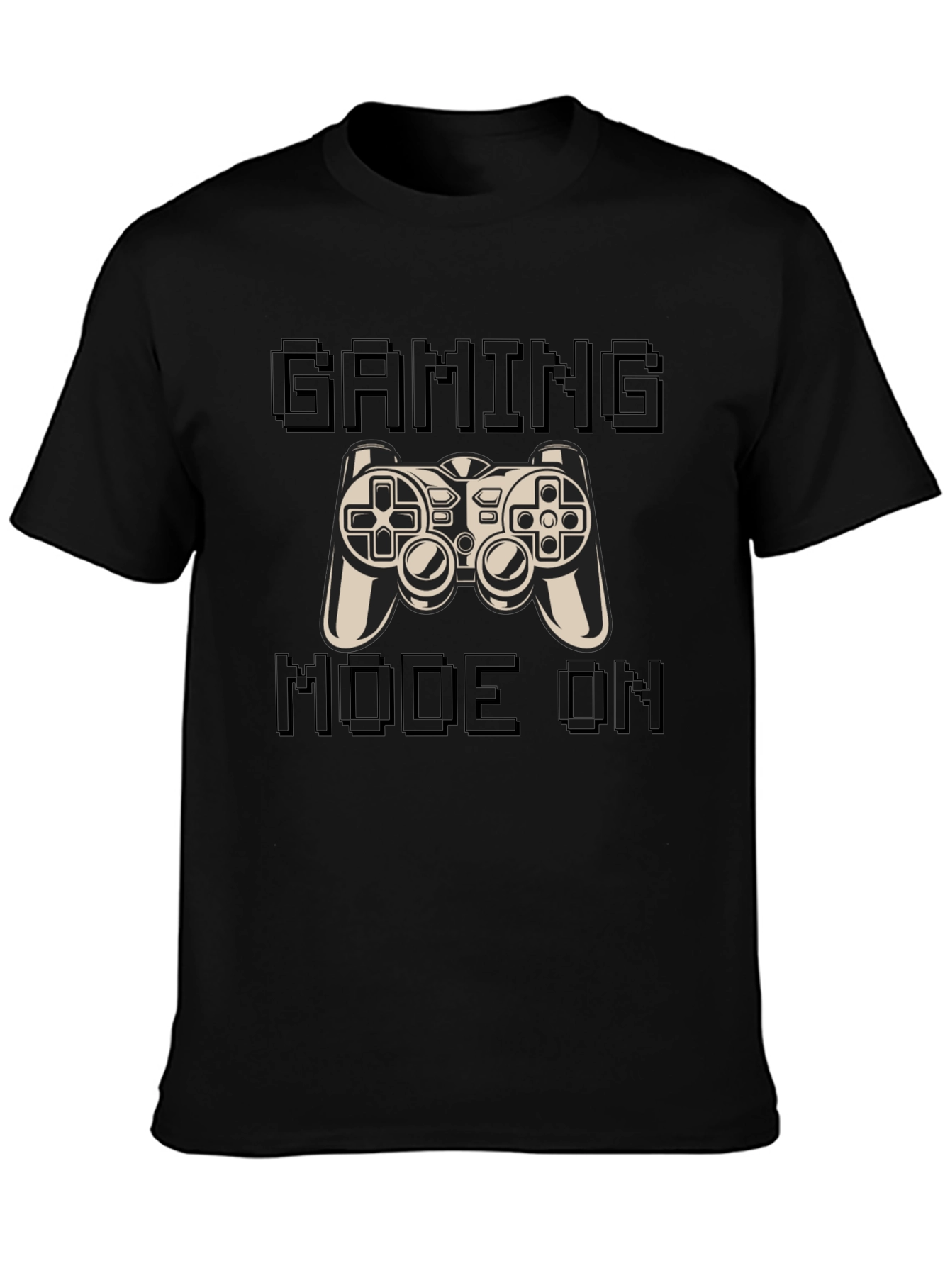Gaming Mode On Black T-Shirt