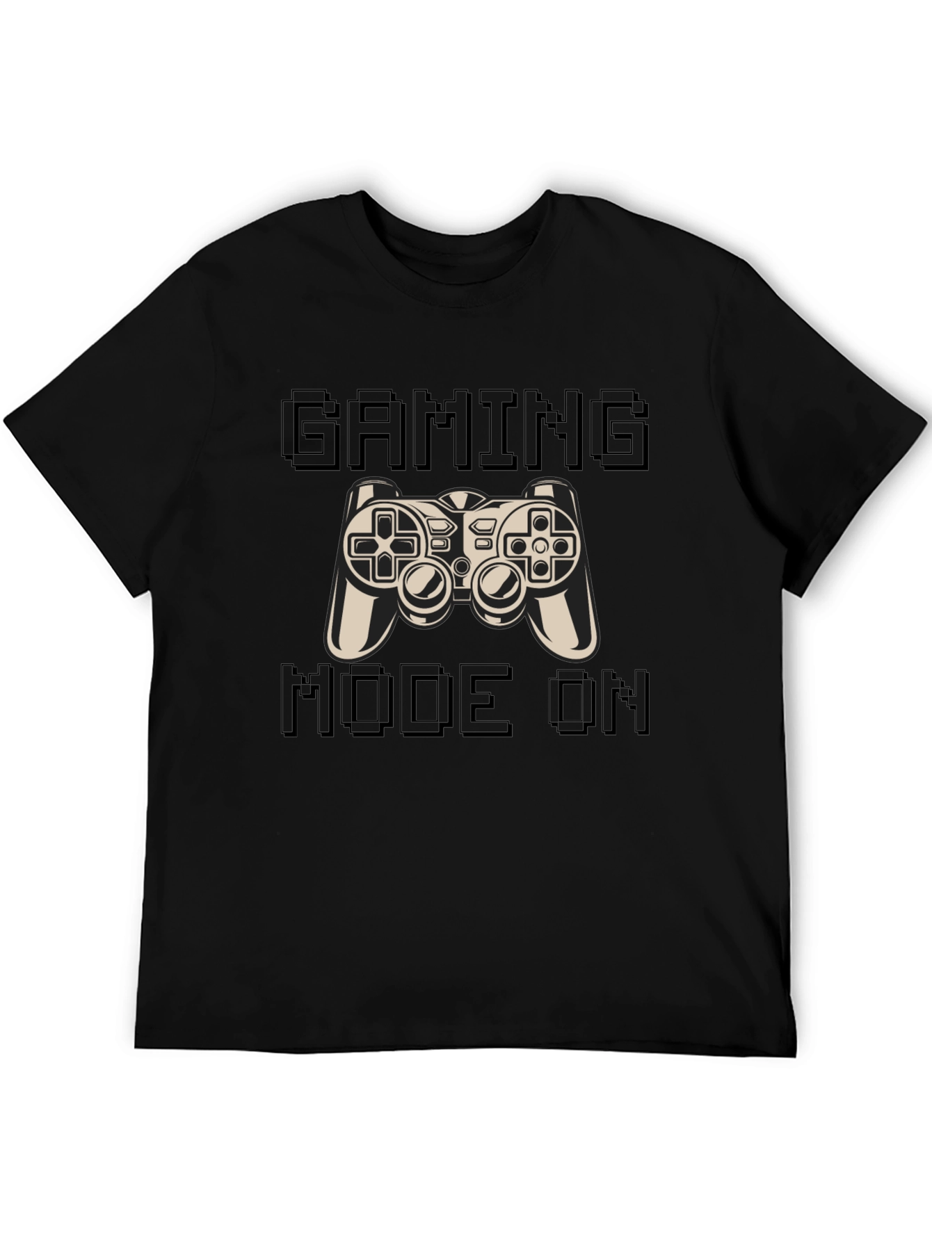 Gaming Mode On Black T-Shirt