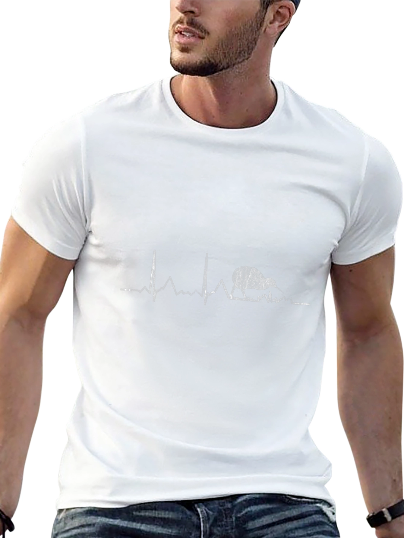 Heartbeat Kiwi T-Shirt -  Unique Design
