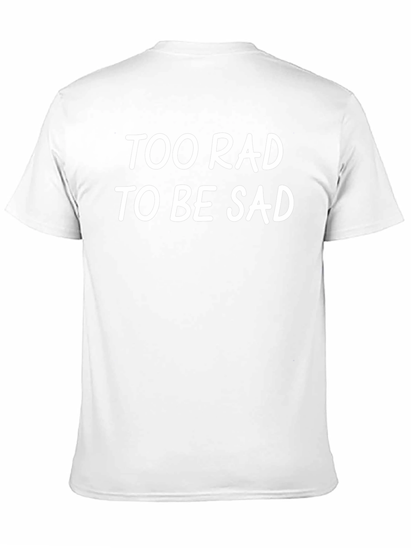 Too Rad to Be Sad Graphic Tee - Black