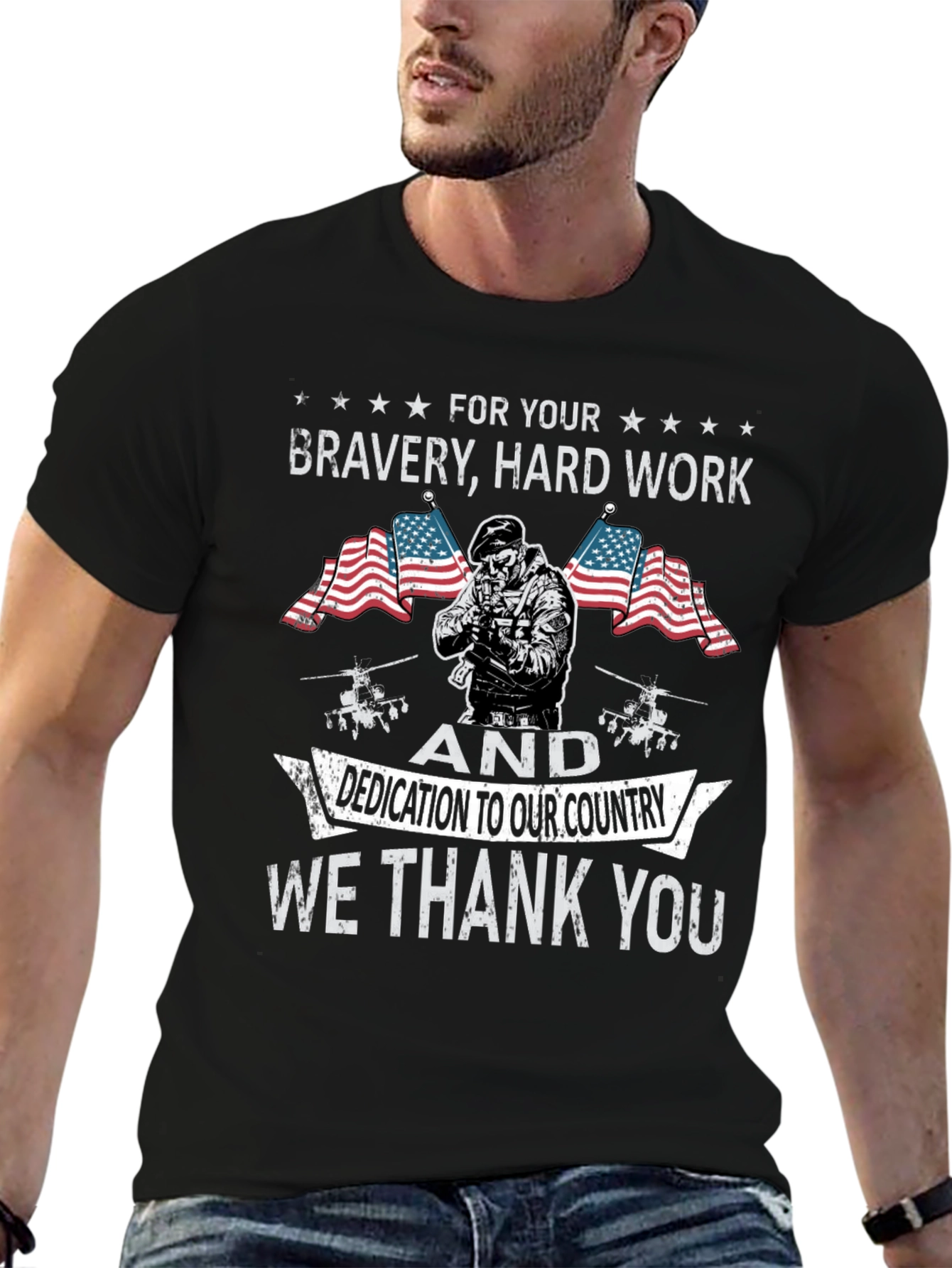 Patriotic Bravery T-Shirt - We Thank You