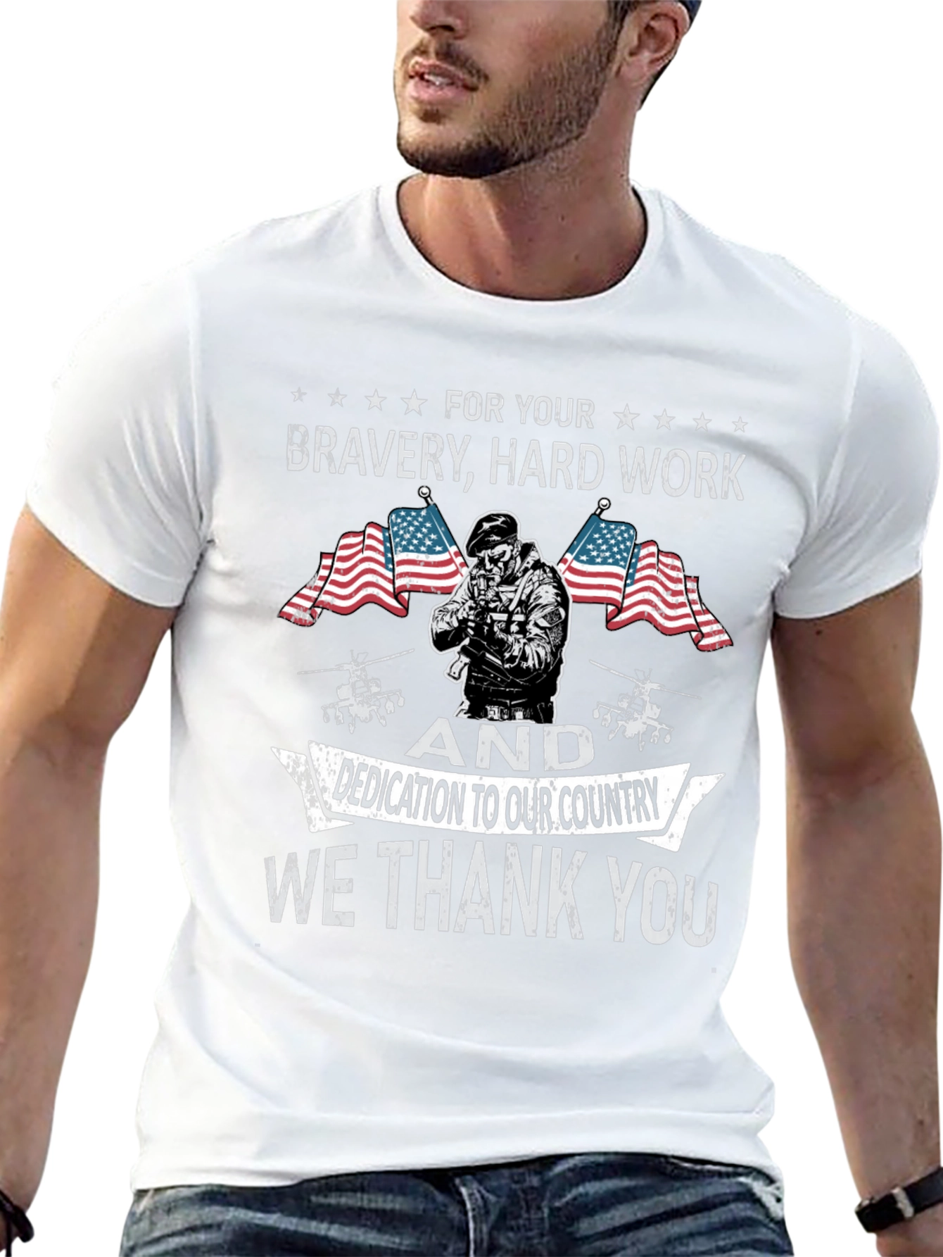 Patriotic Bravery T-Shirt - We Thank You
